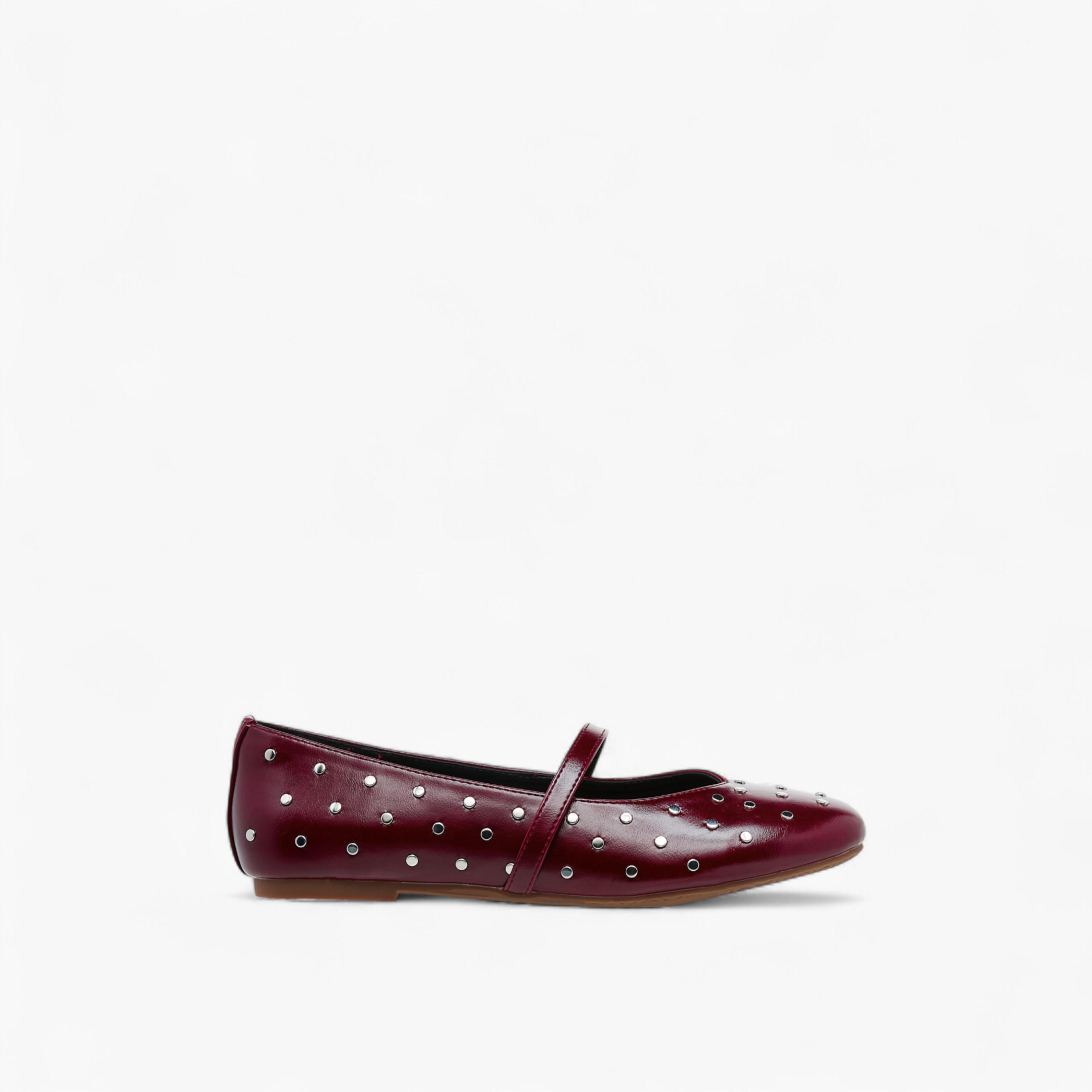 Celeste Women's Studded Ballerina Shoes with Ankle Strap-women-shoes-ballerinas-image-3