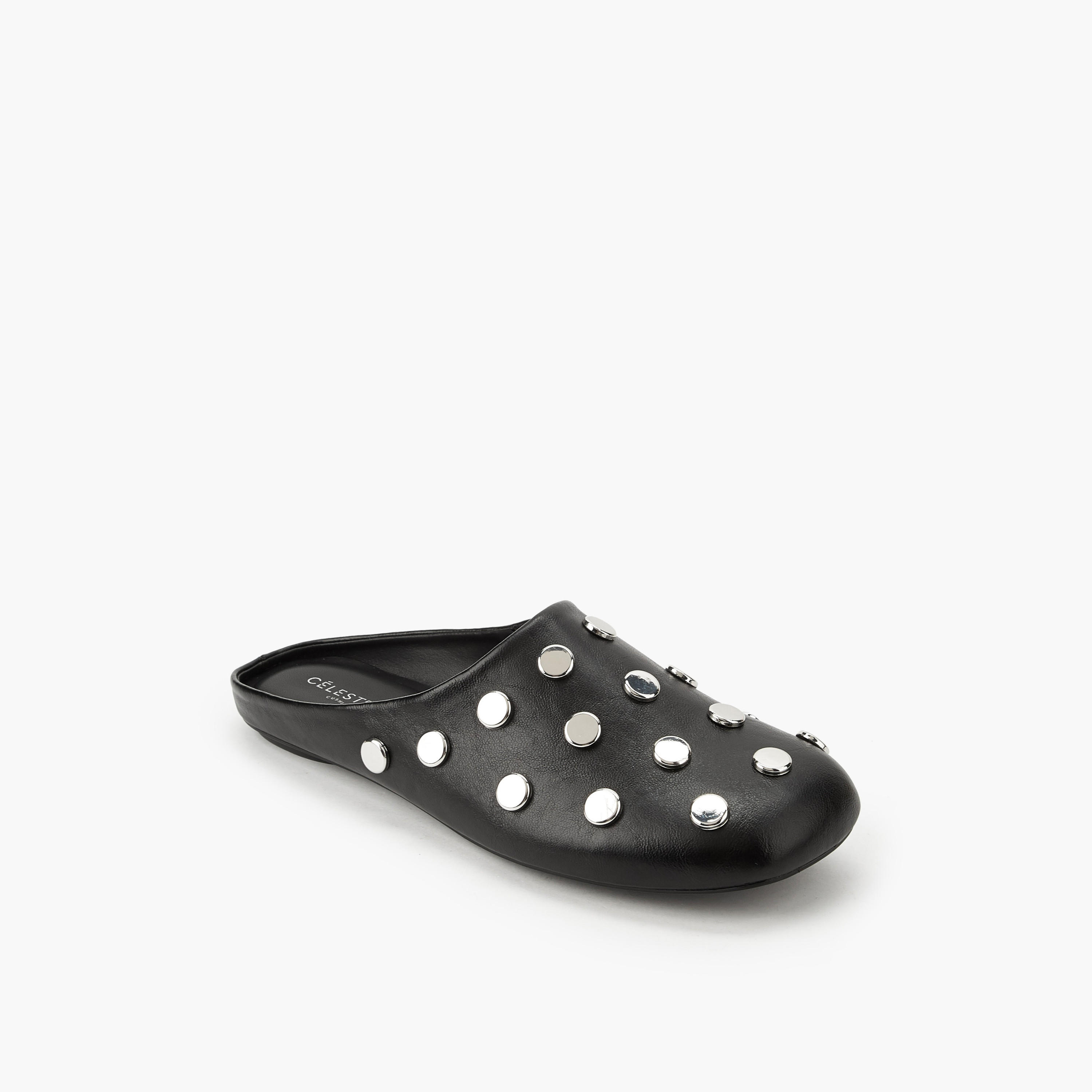 Celeste Women Studded Slip-On Mules-women-shoes-flats-mules-image-2