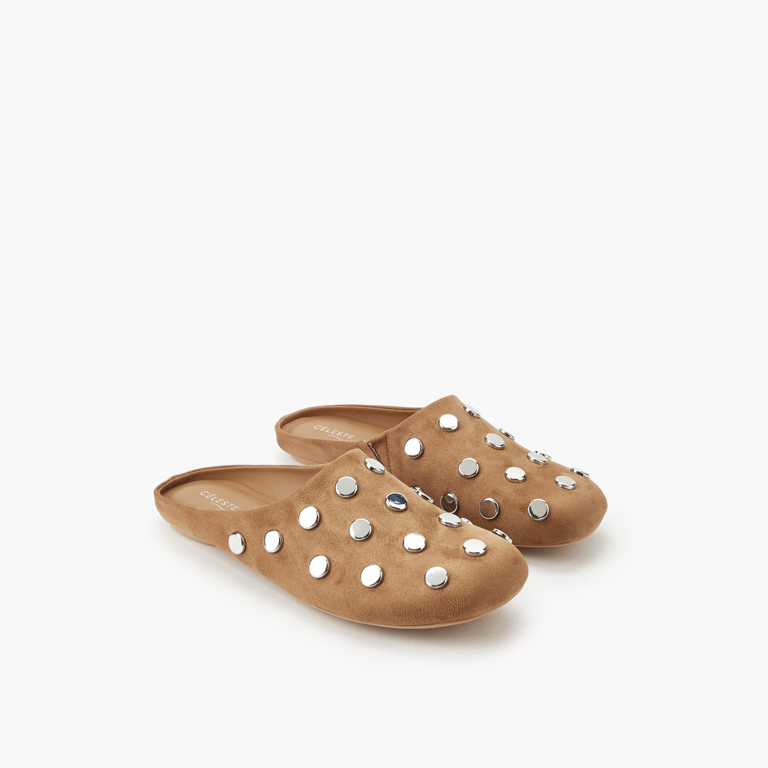 Celeste Women Studded Slip-On Mules-women-shoes-flats-mules-image-1