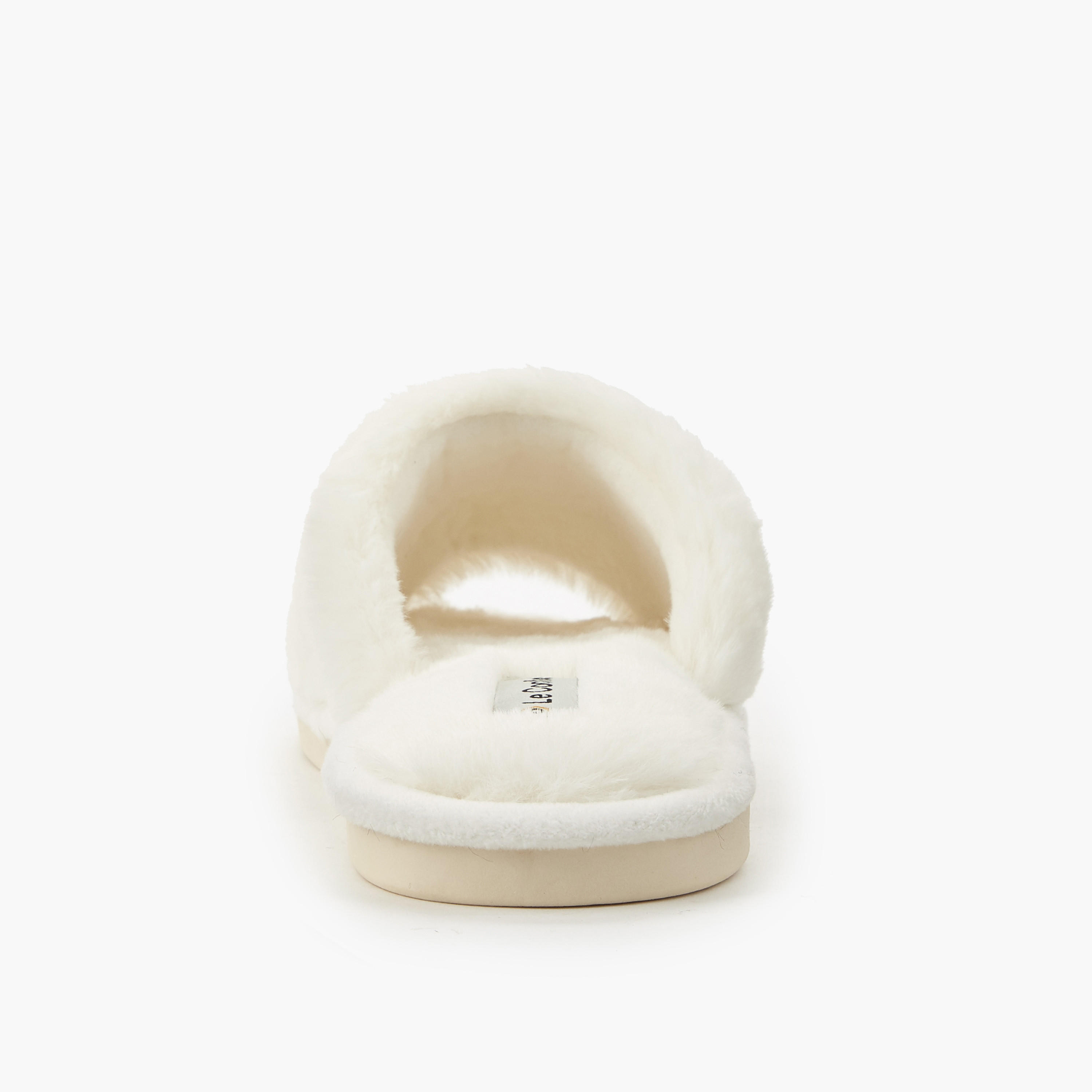 Le Confort Women Faux Fur Bedroom Slides-women-shoes-bedroomslippers-image-5