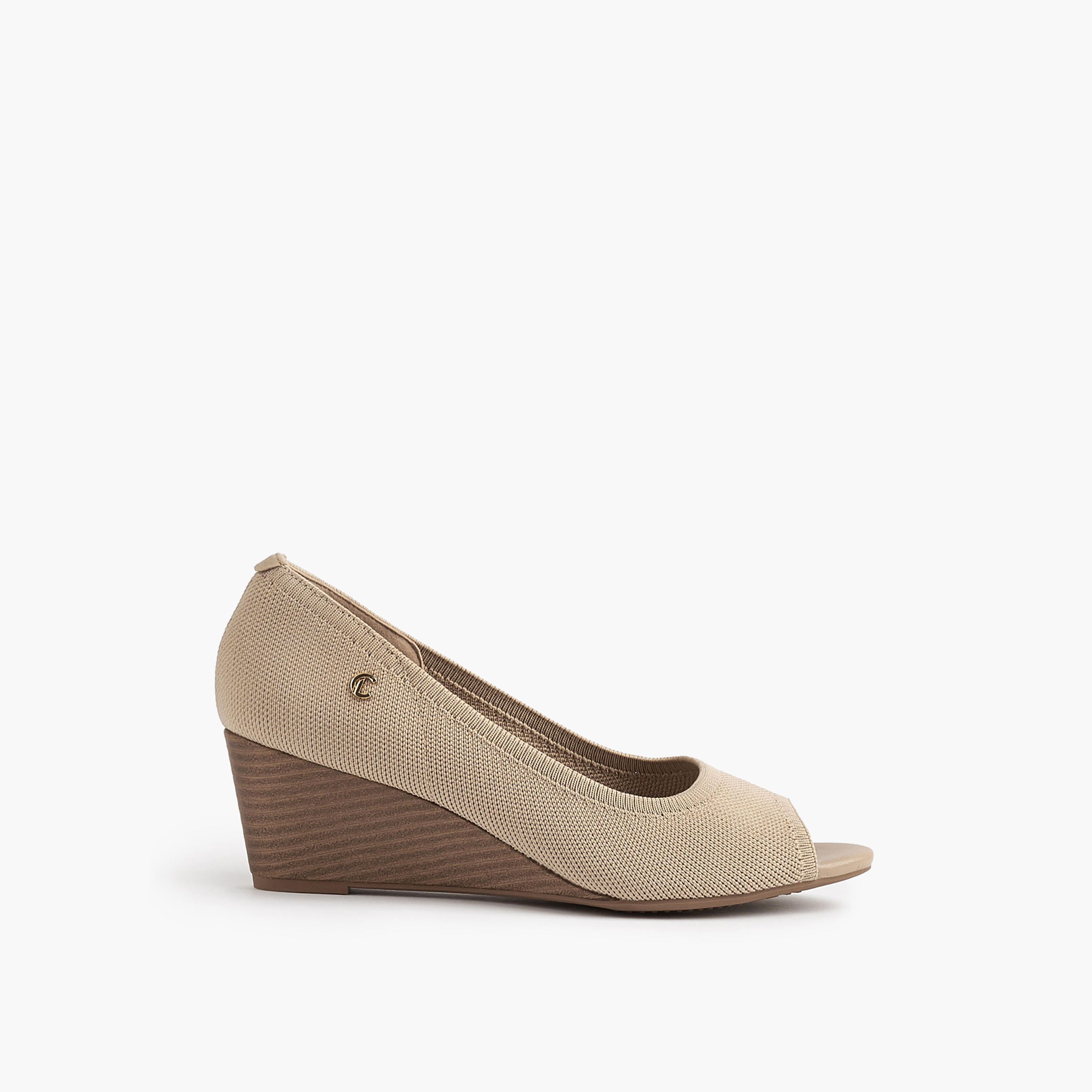 Le Confort Textured Slip-On Comfort Shoes with Wedge Heels-women-shoes-heels-image-2