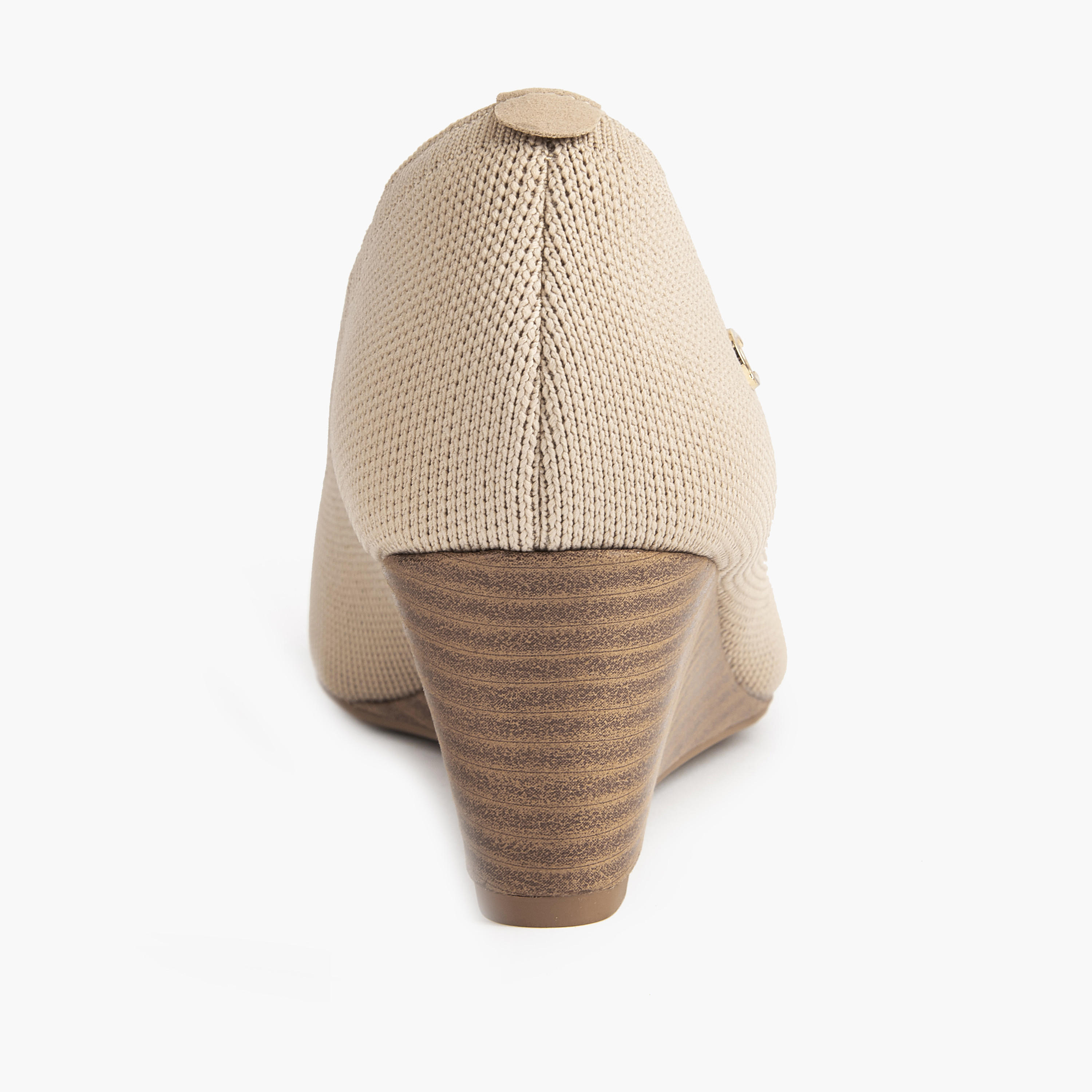 Le Confort Textured Slip-On Comfort Shoes with Wedge Heels-women-shoes-heels-image-4