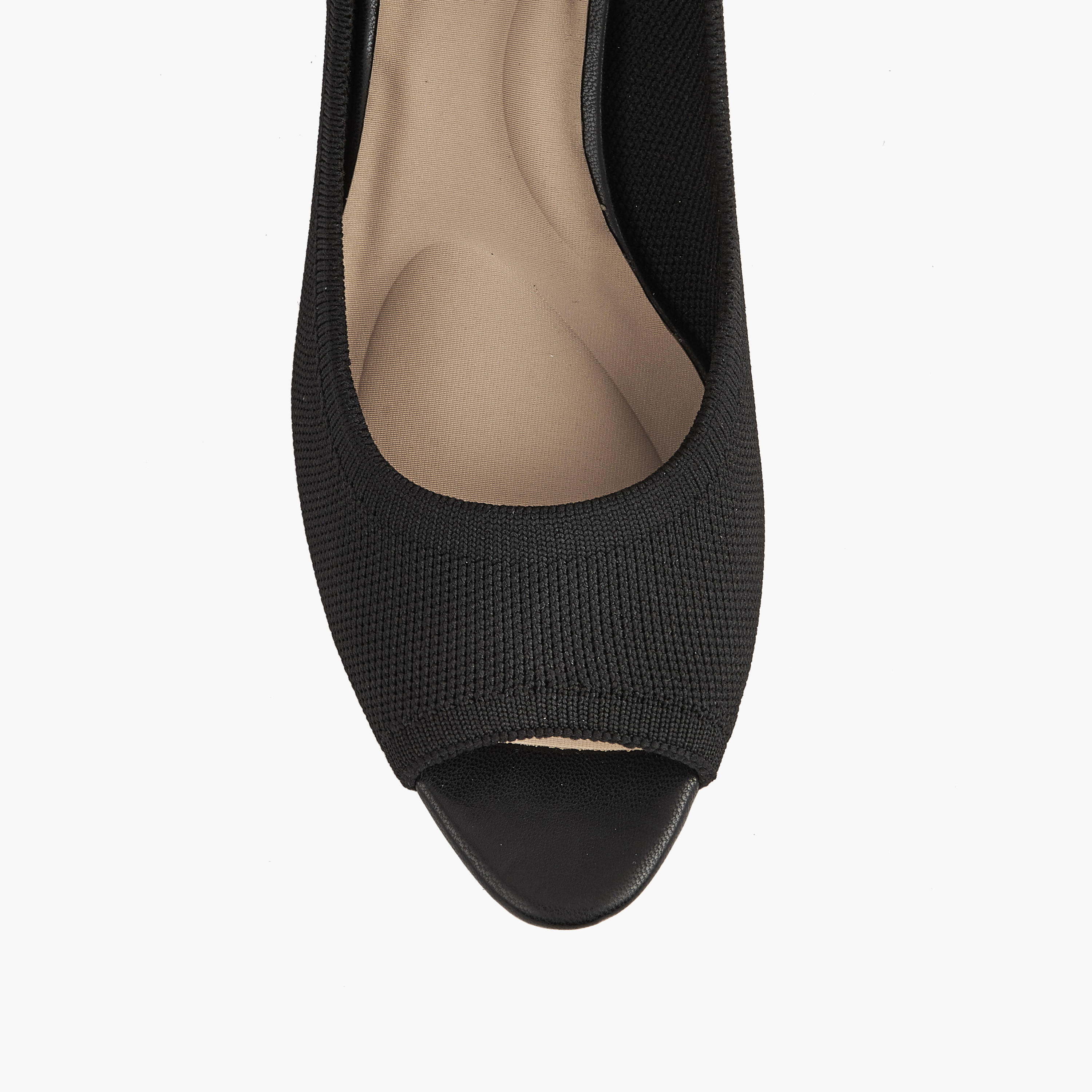 حذاء مريح بارز الملمس سهل الارتداء وبكعب ويدج من لو كونفورت-women-shoes-heels-image-5