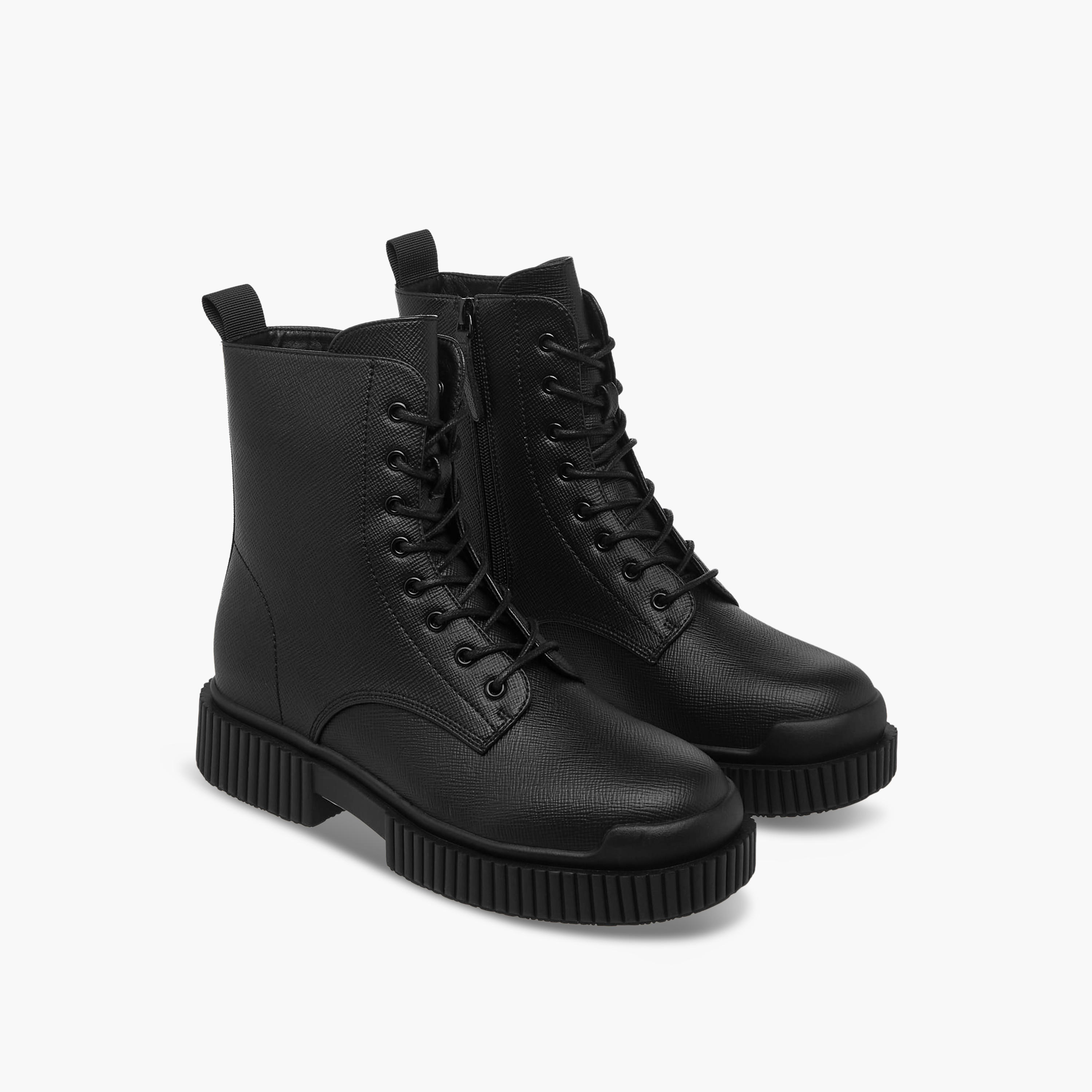 بوت شافت مرتفع بارز الملمس للنساء من ميسي-women-shoes-boots-image-1