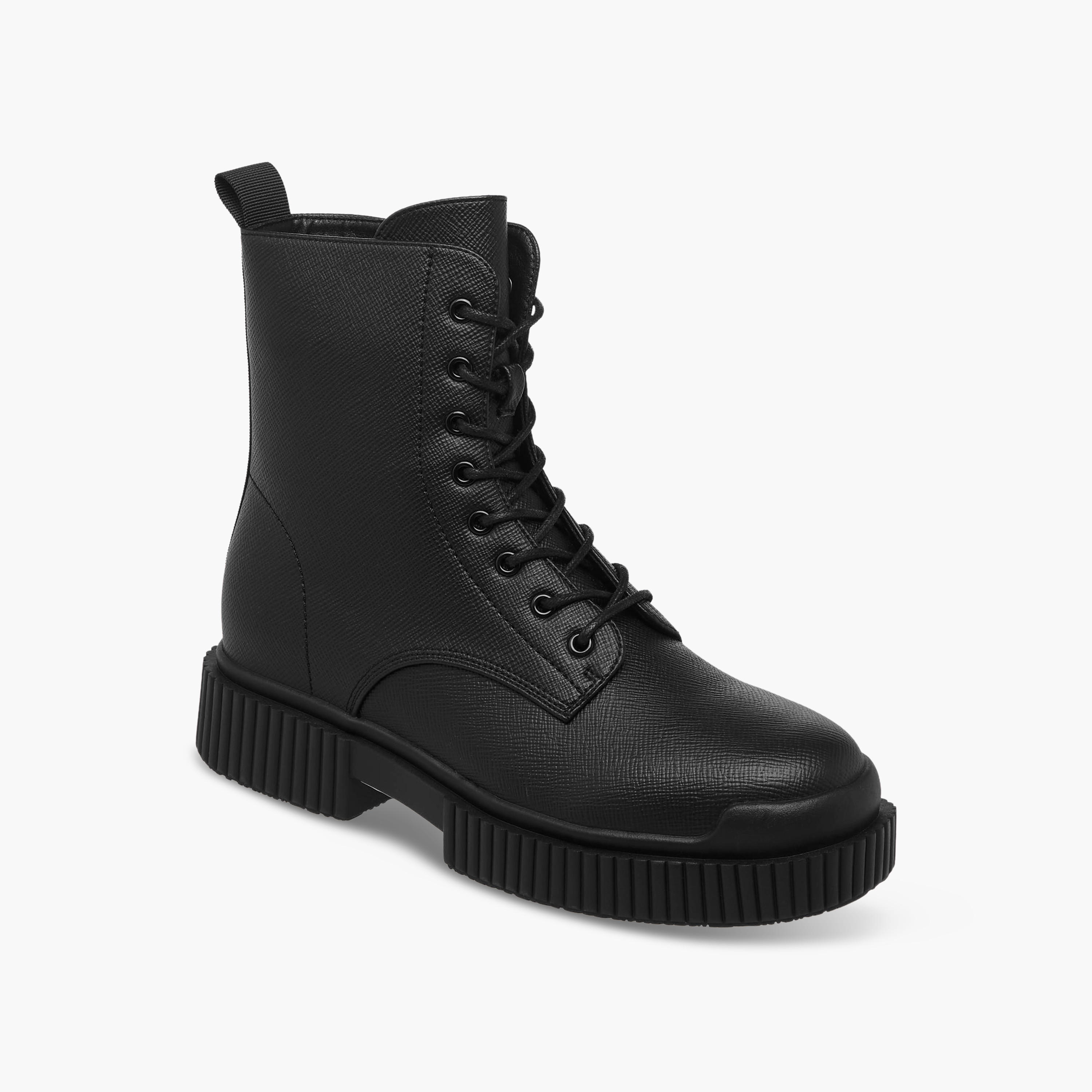 بوت شافت مرتفع بارز الملمس للنساء من ميسي-women-shoes-boots-image-2