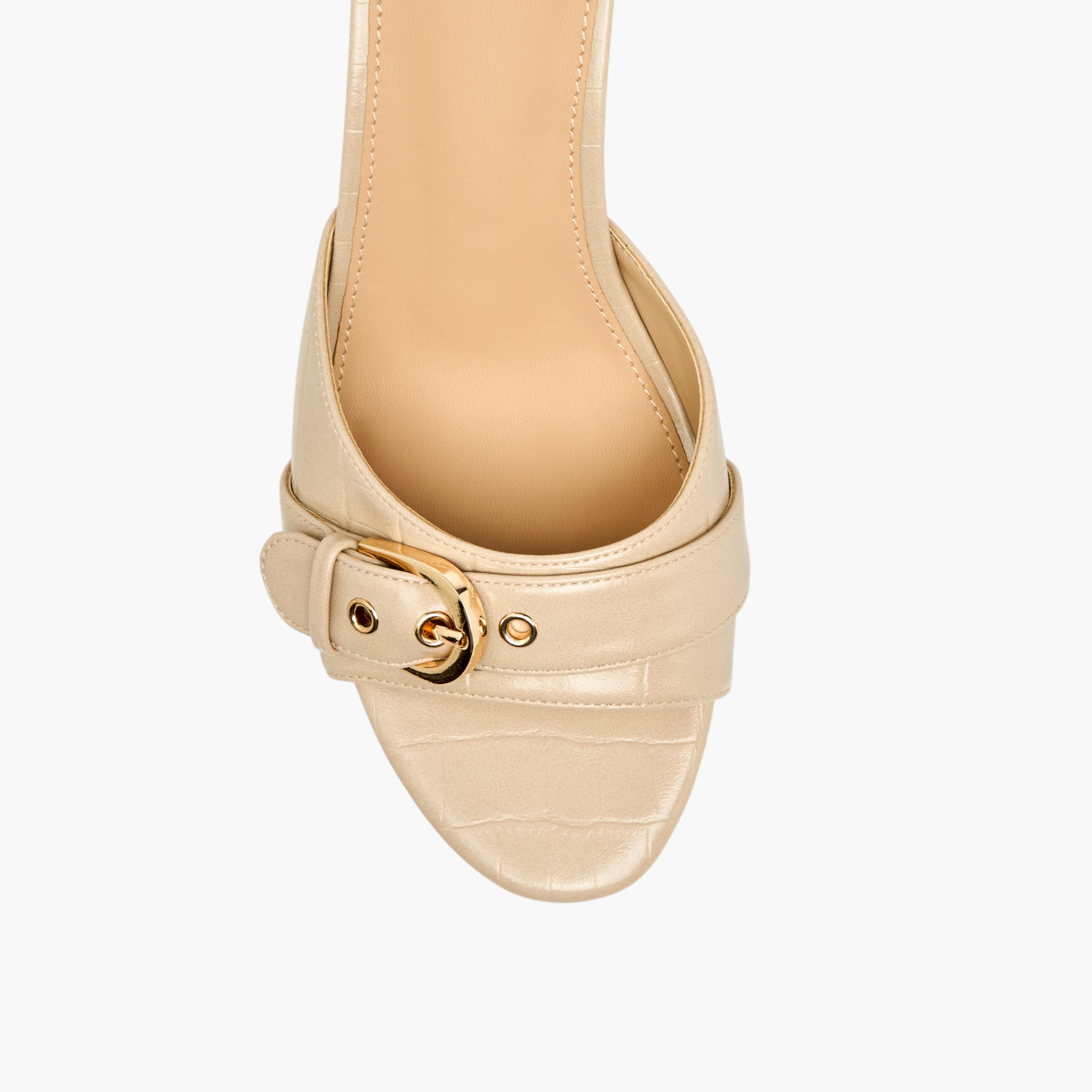 Flora Bella Women Buckle Detail Flared Heel Sandals-women-shoes-sandals-heeled-image-4