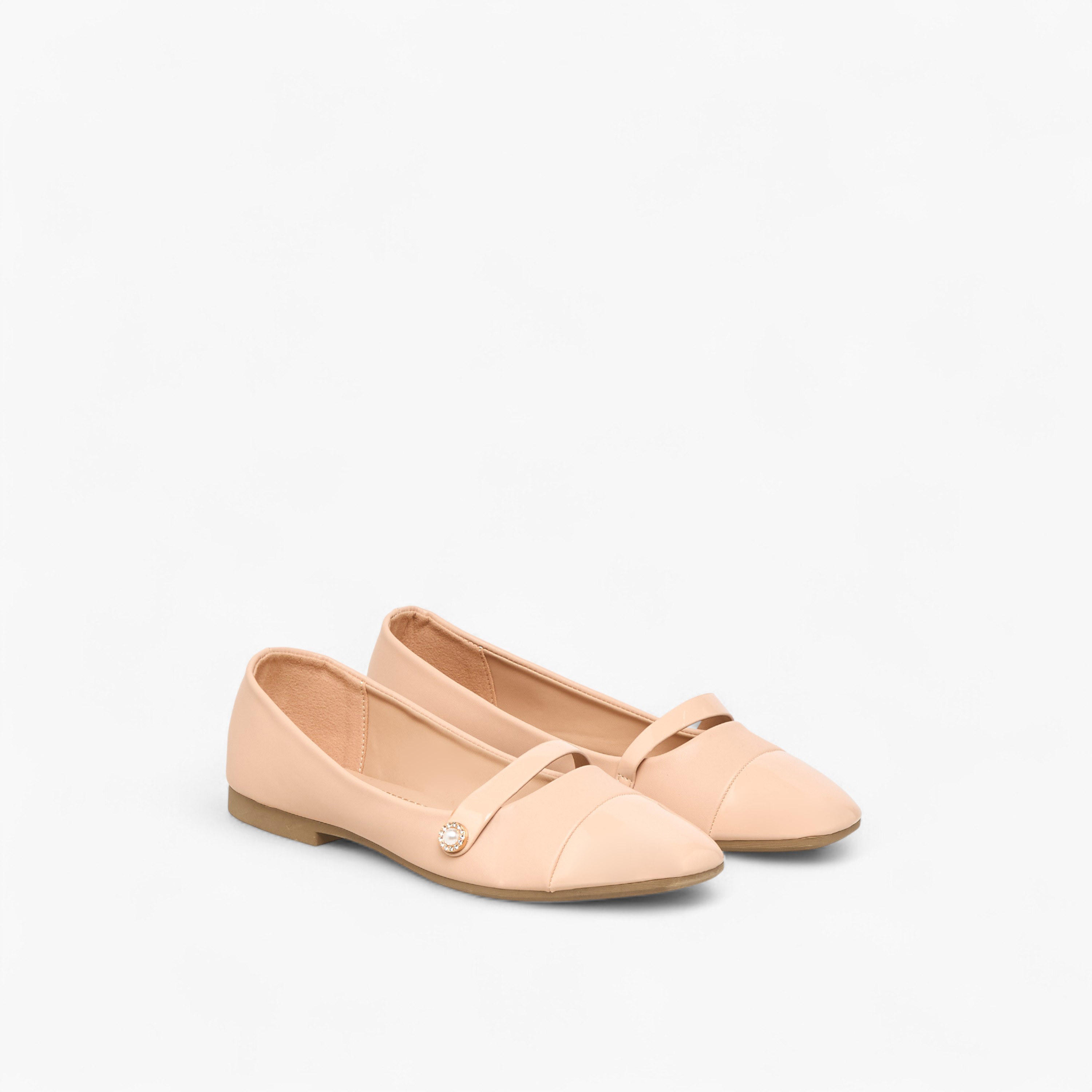 Flora Bella Women Pearl Accent Ballerina Shoes-women-shoes-ballerinas-image-1
