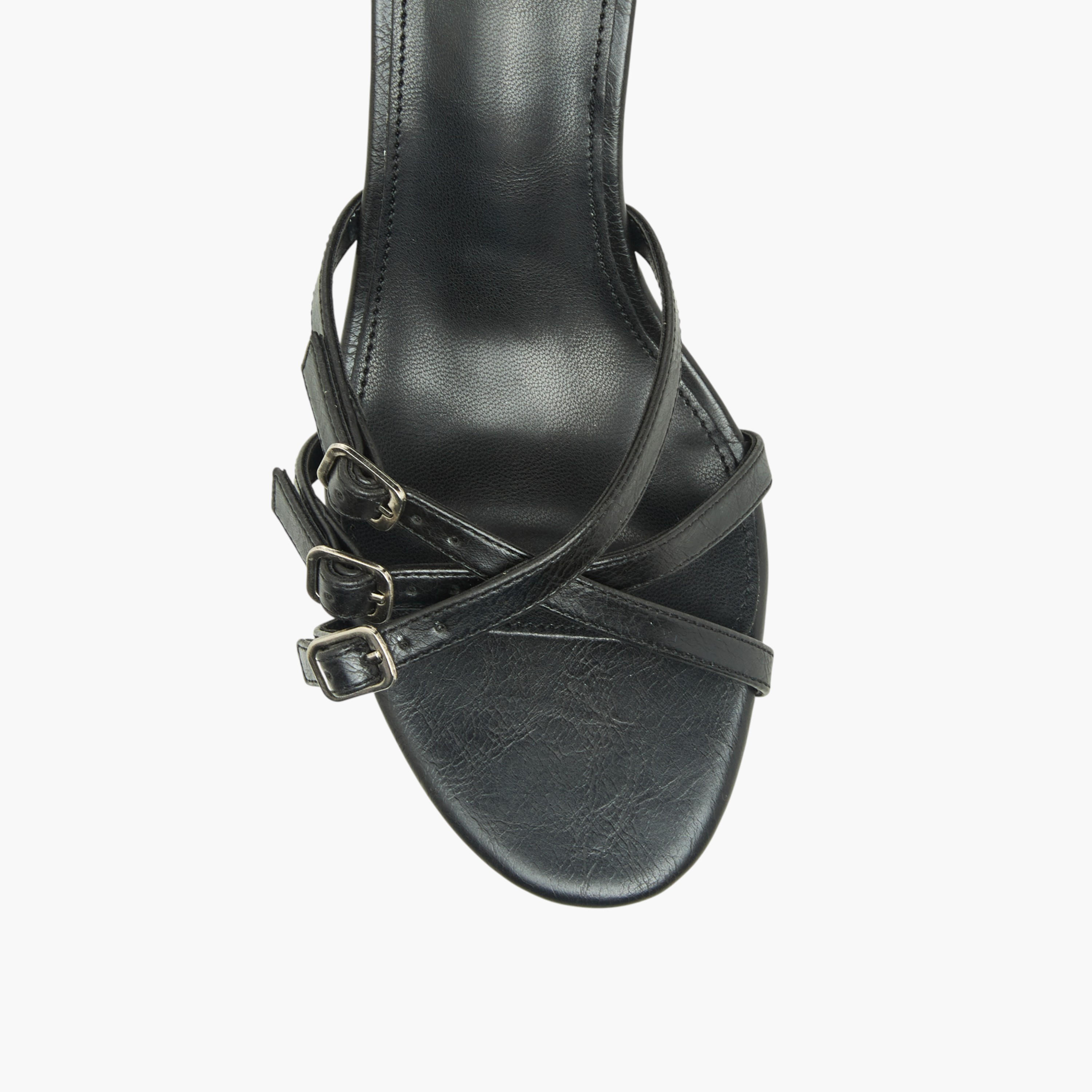 Flora Bella Womens Buckle Detail Flared Heel Sandals-women-shoes-sandals-heeled-image-4