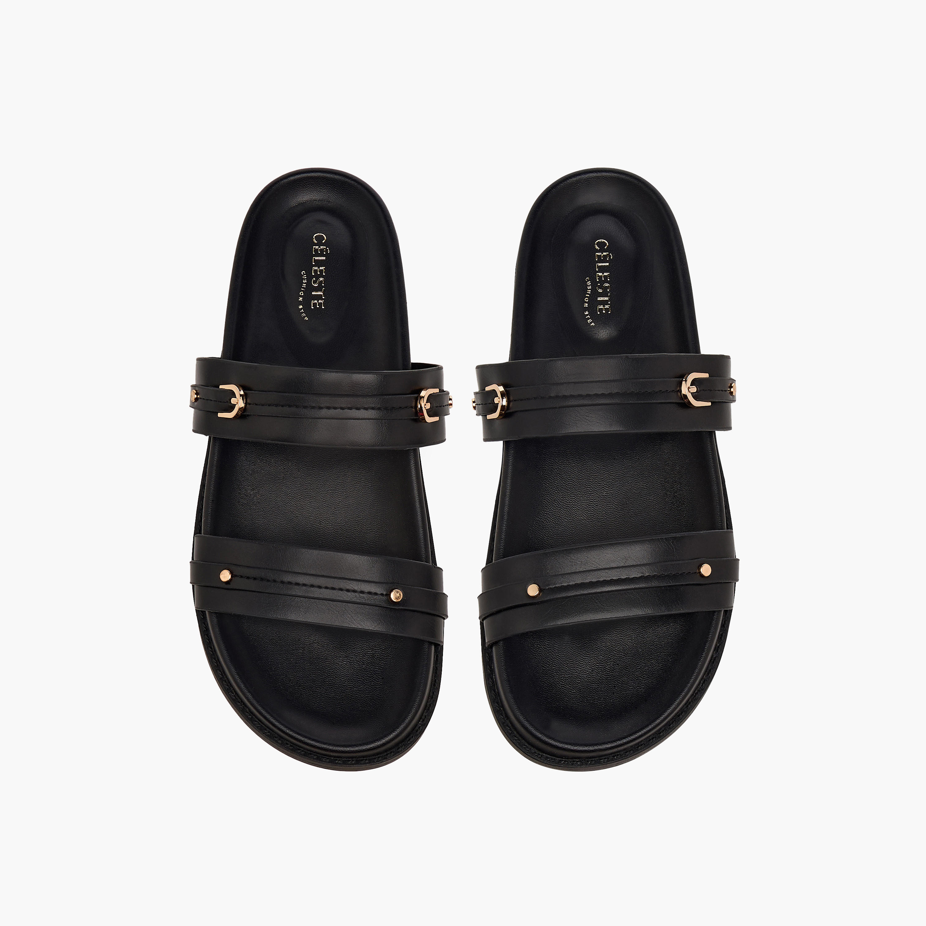 Celeste Women Buckle Detail Flat Sandals-women-shoes-flats-sandals-image-1