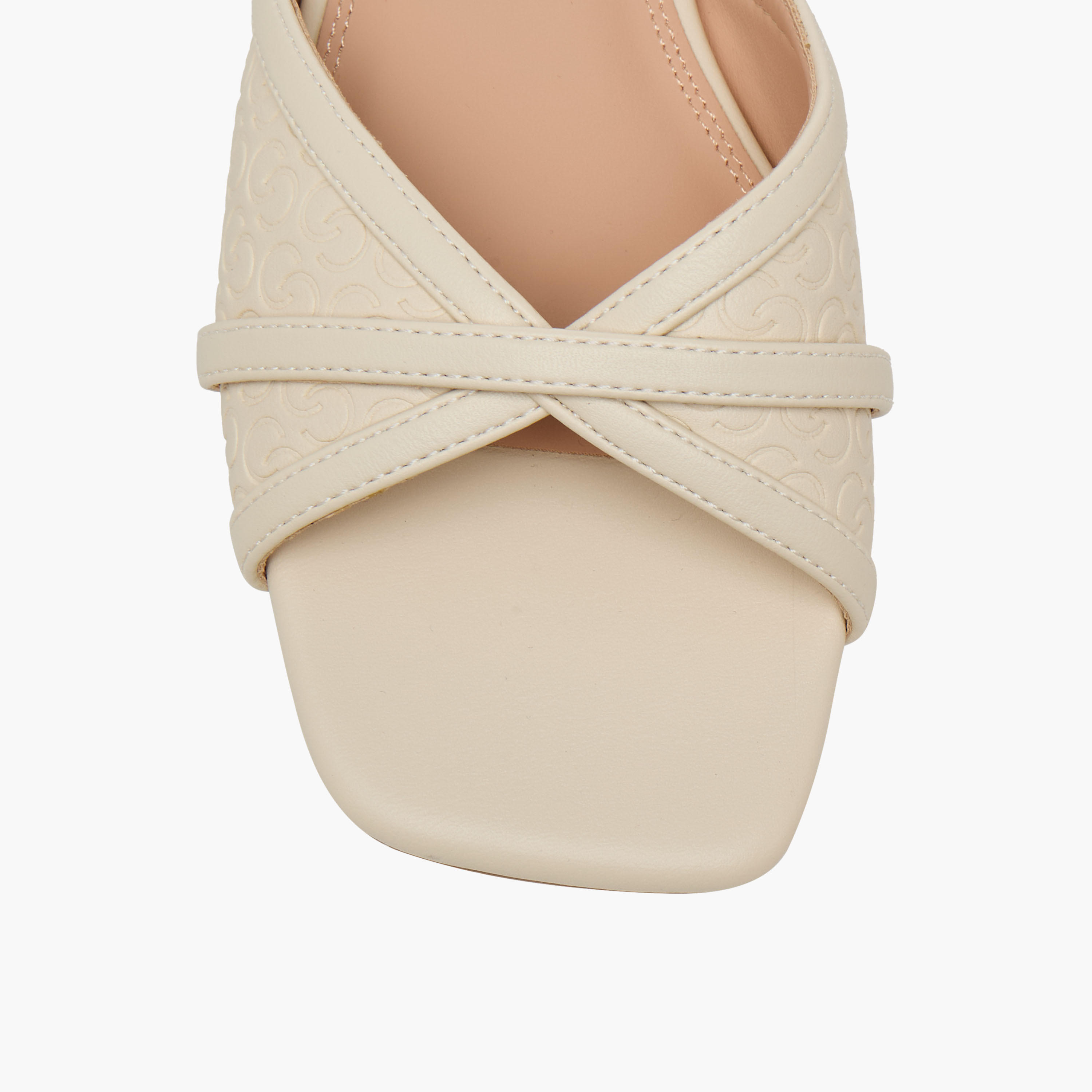 Celeste Women Monogram Embossed Sandals-women-shoes-flats-sandals-image-4