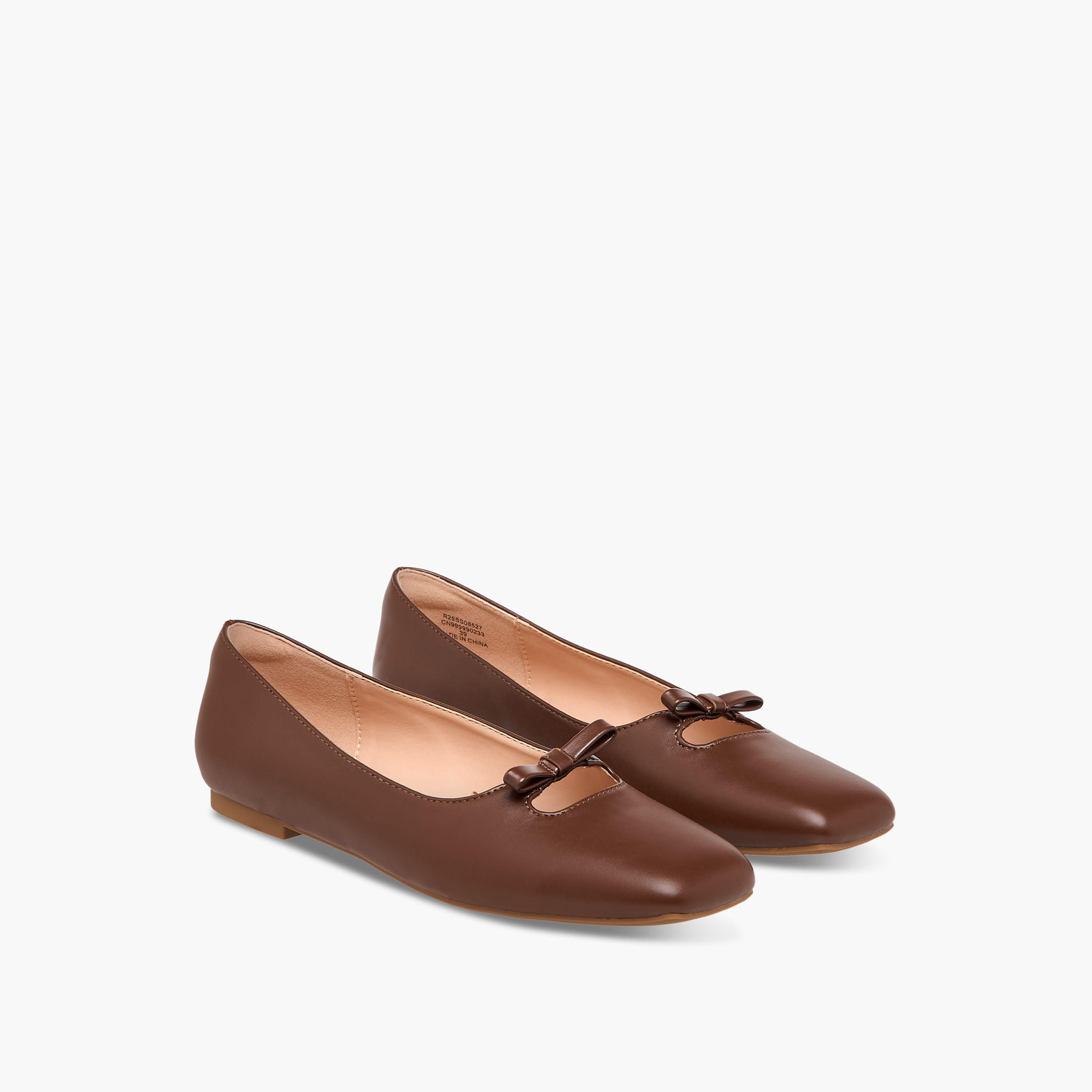 Celeste Women's Bow Accent Ballerina Shoes-women-shoes-ballerinas-image-1