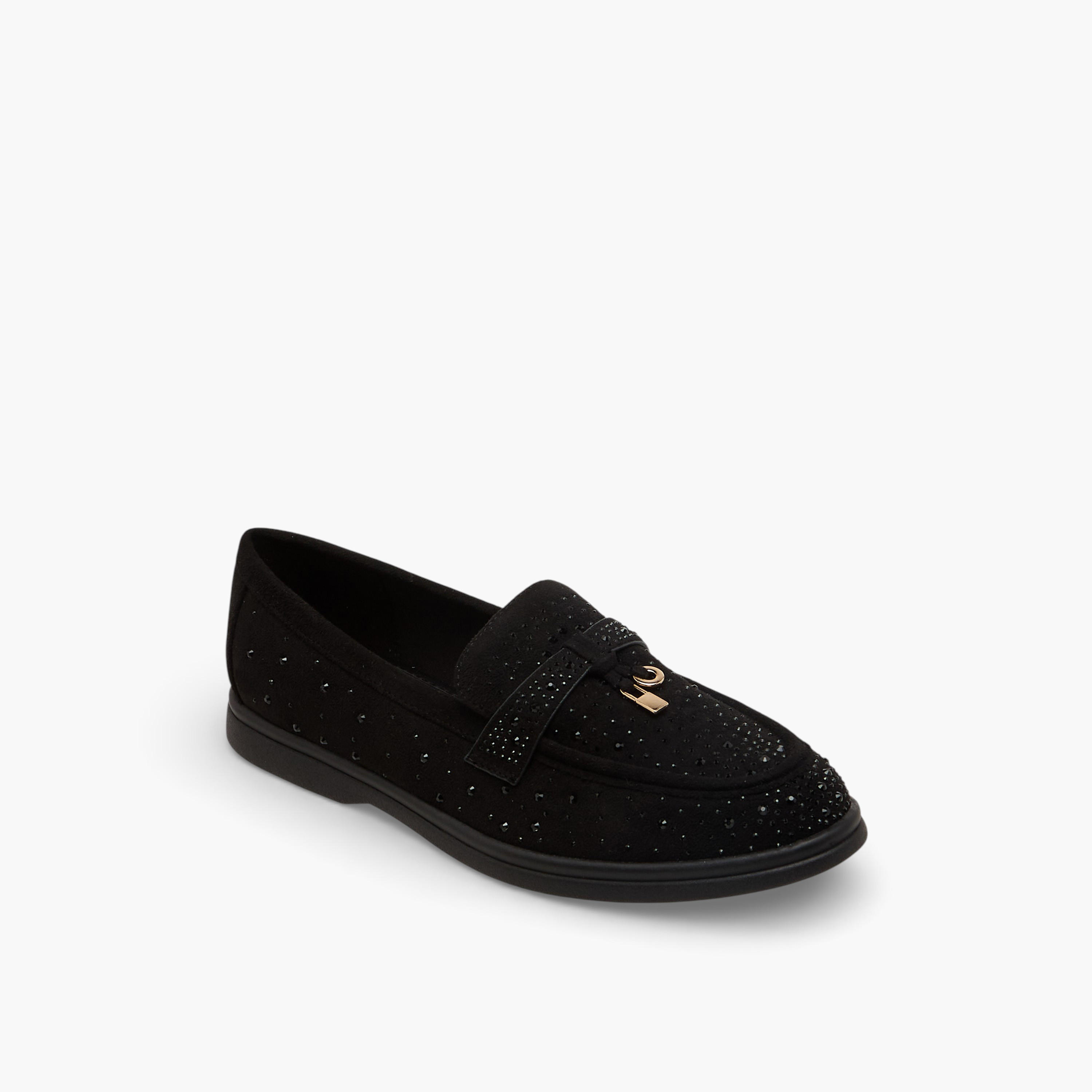 Le Confort Women Embellished Slip-On Loafers-women-shoes-flats-loafers-image-2