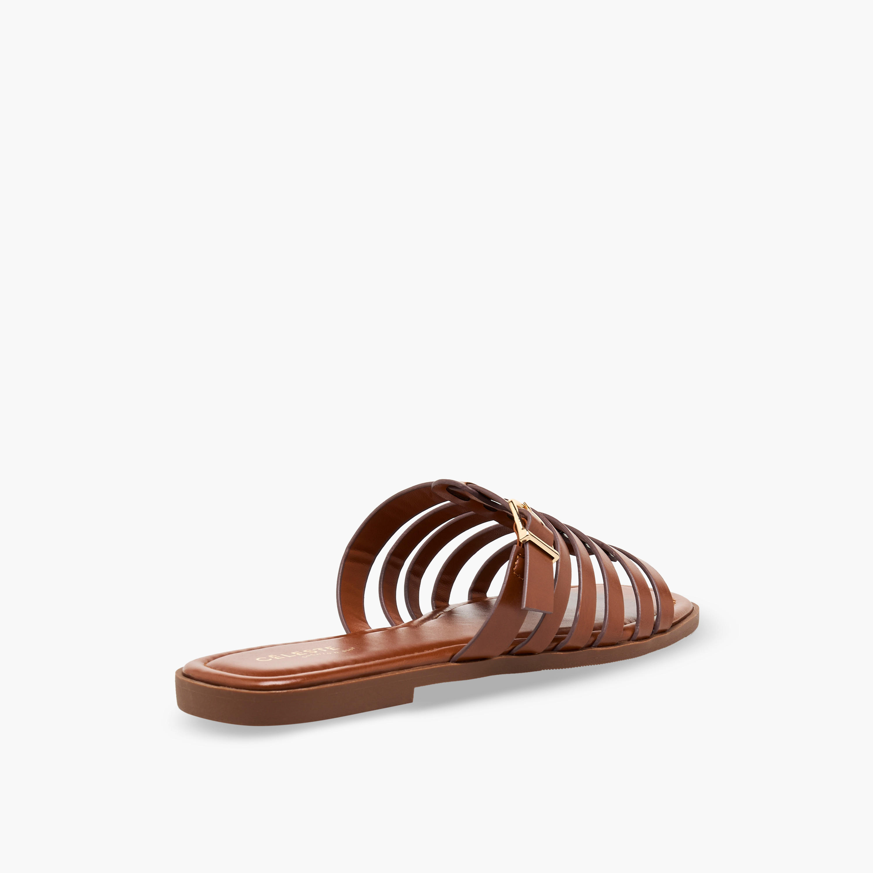 Celeste Women Slip-On Buckle Accent Sandals-women-shoes-sandals-flats-image-6