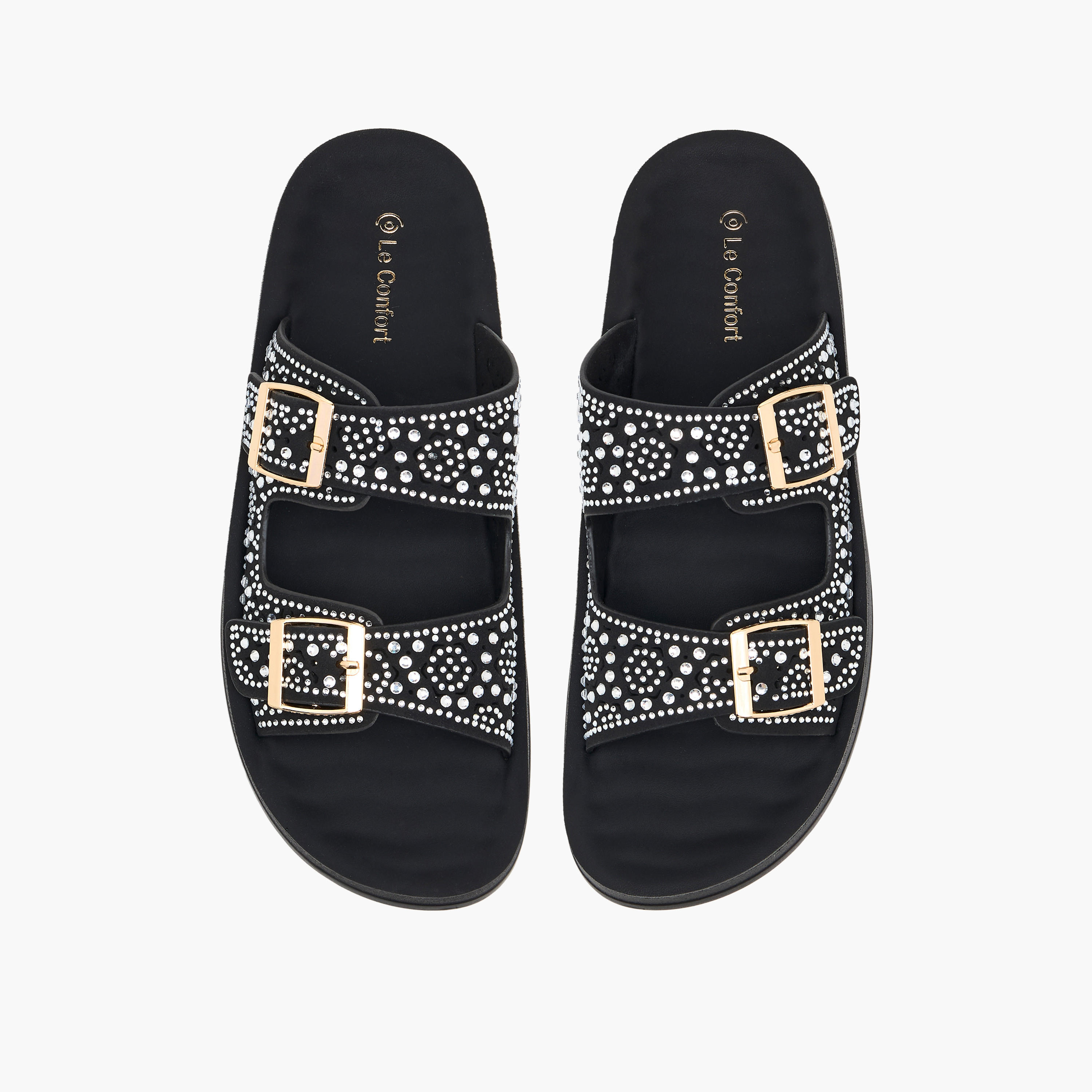 Le Confort Women Slip-On Comfort Sandals-women-shoes-flats-sandals-image-1