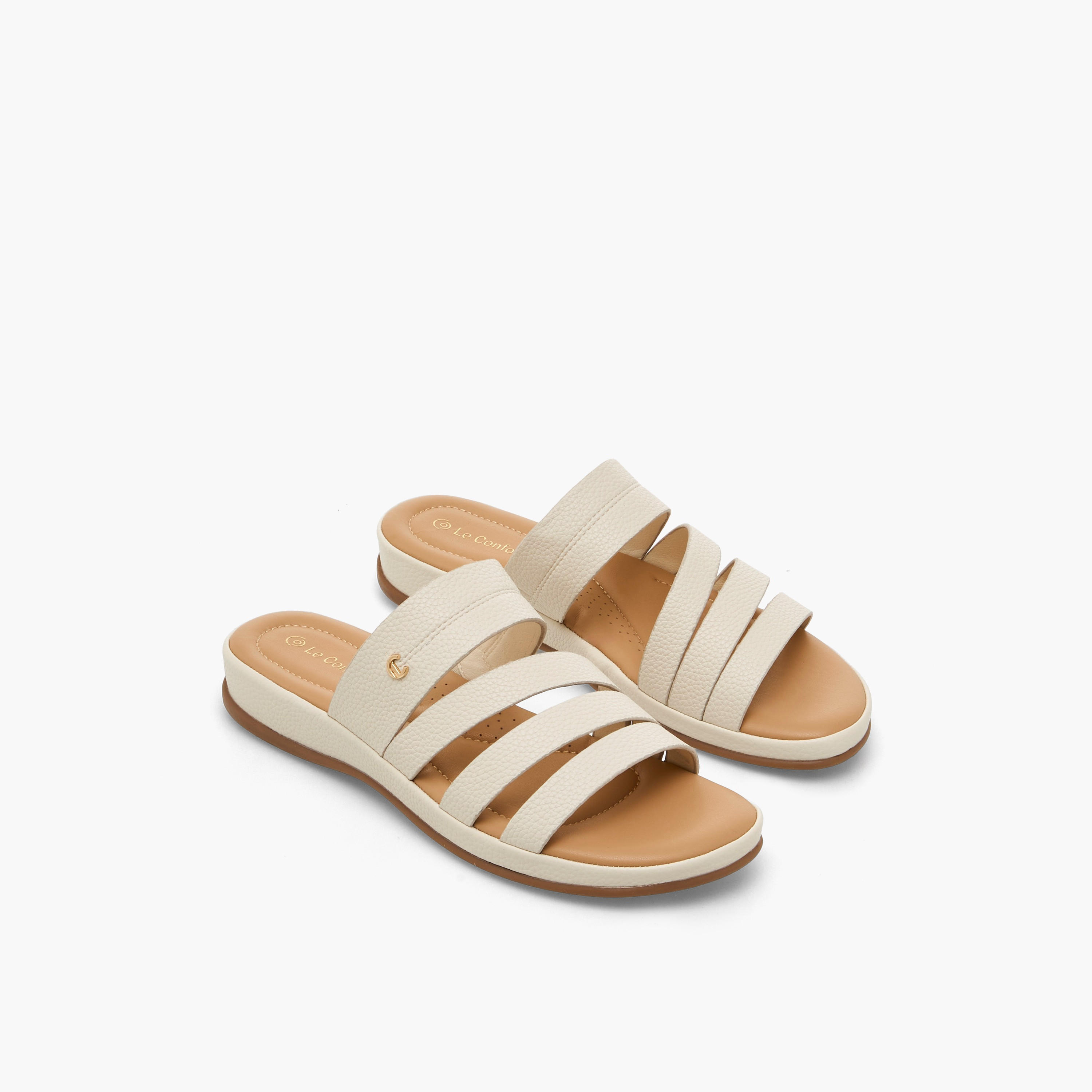 Le Confort Women Slip-On Comfort Sandals-women-shoes-sandals-flats-image-1