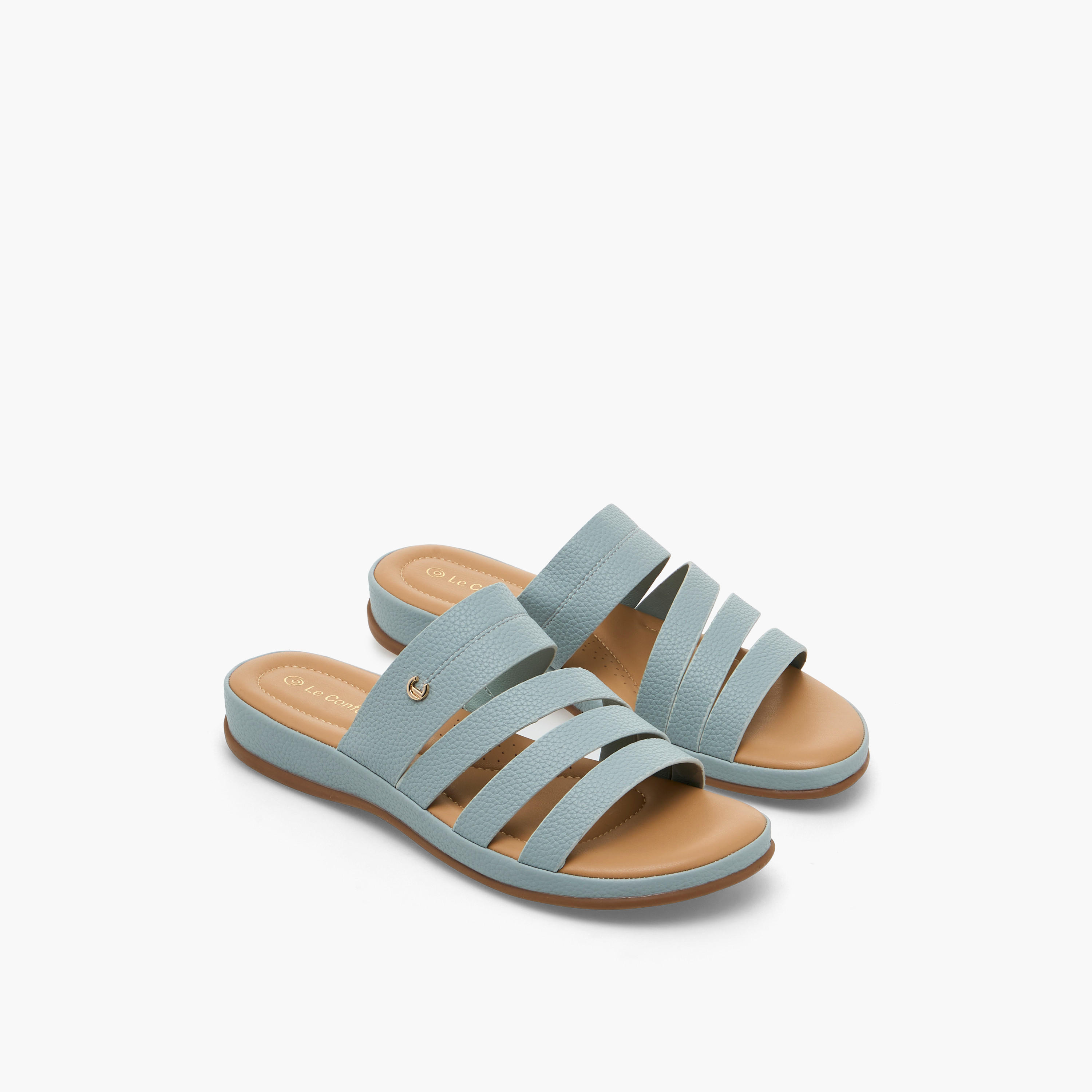 Le Confort Women Slip-On Comfort Sandals-women-shoes-sandals-flats-image-1