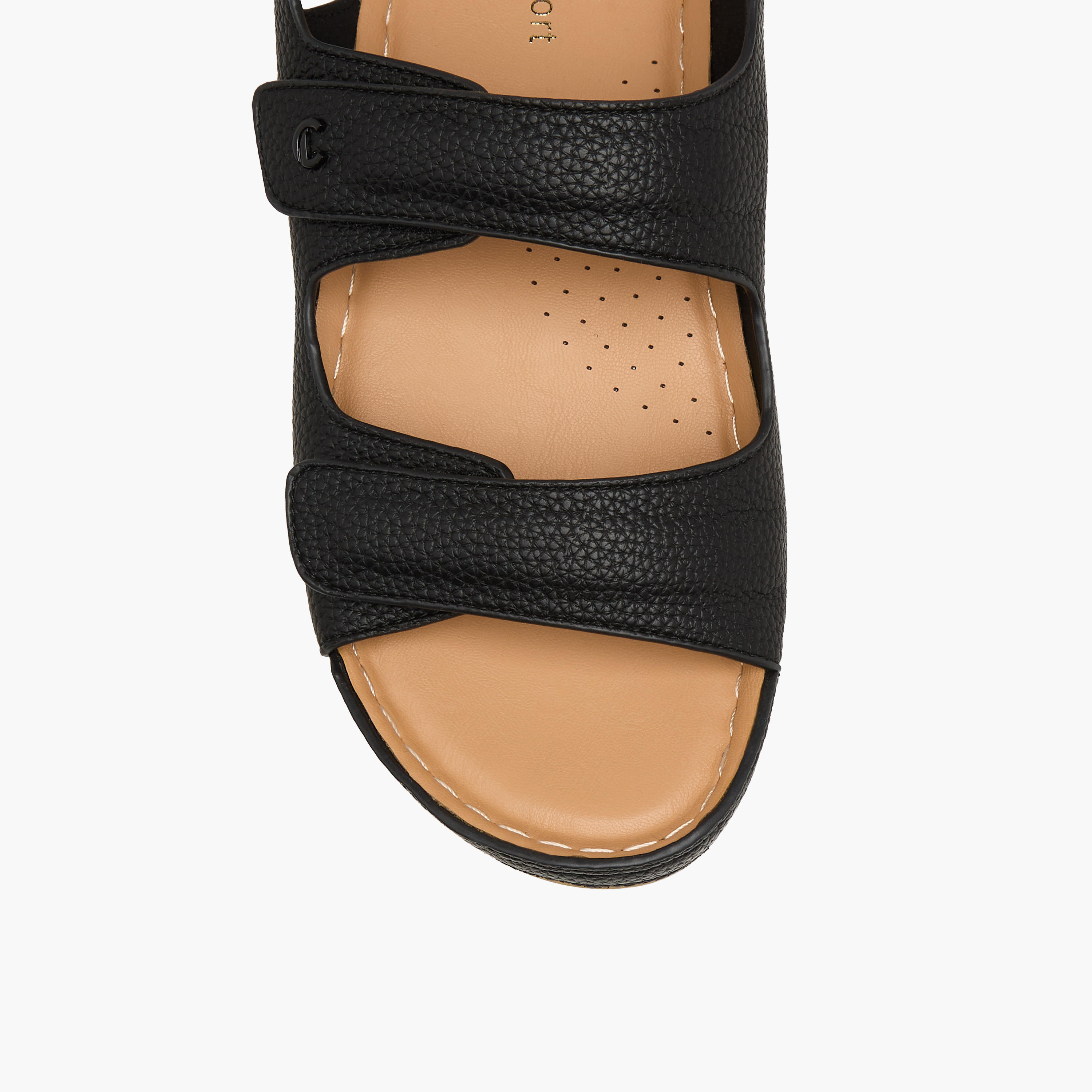 Le Confort Women Textured Comfort Sandals-women-shoes-flats-sandals-image-3