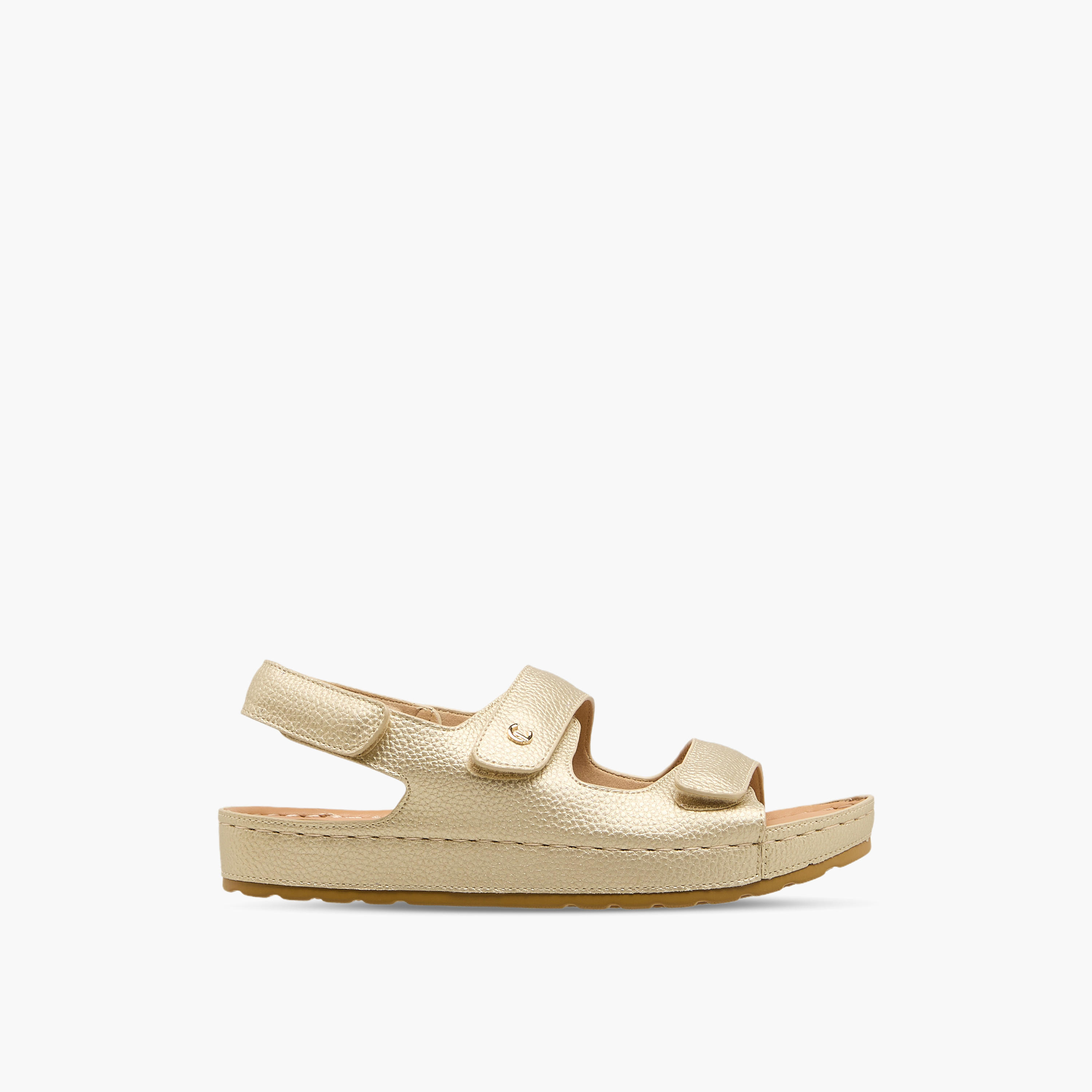 Le Confort Women Textured Comfort Sandals-women-shoes-flats-sandals-image-2