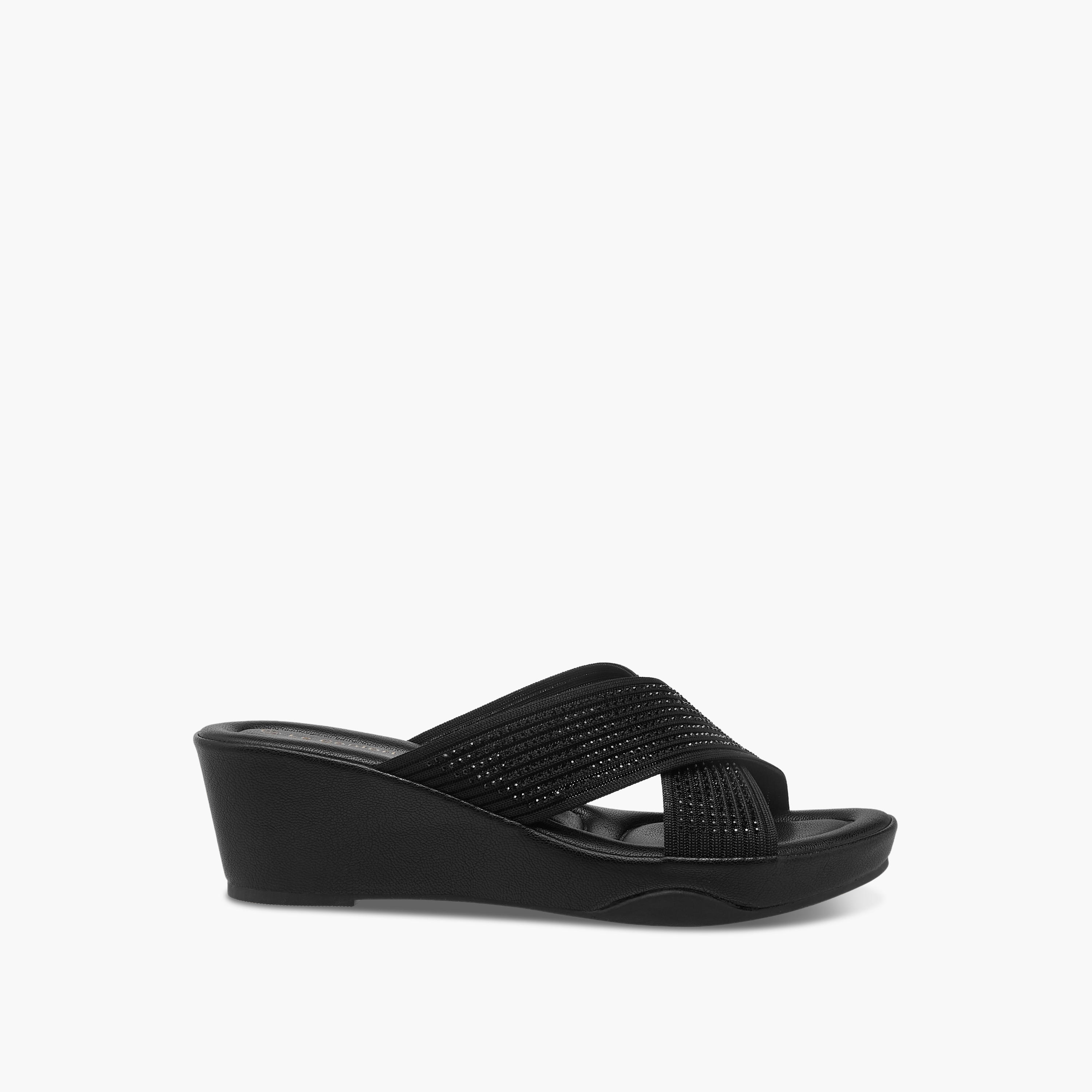 Le Confort Women Wedge Heel Cross Strap Comfort Sandals-women-shoes-sandals-heeled-image-3