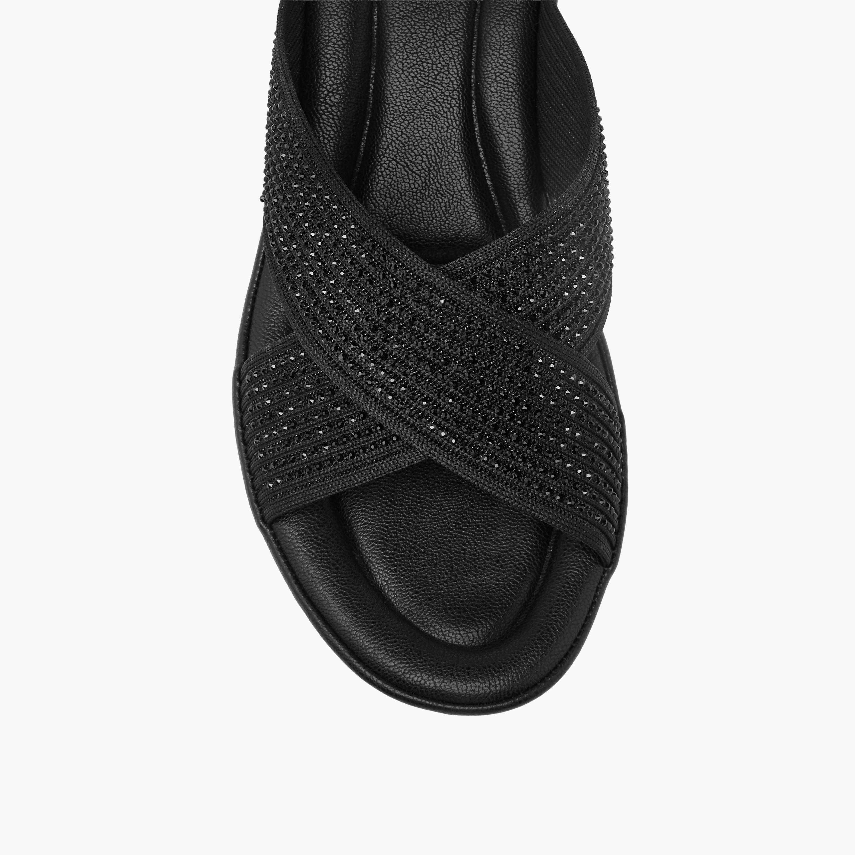 Le Confort Women Wedge Heel Cross Strap Comfort Sandals-women-shoes-sandals-heeled-image-4