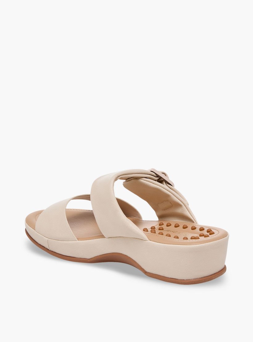 Le Confort Women Buckle Detail Wedge Heel Sandals-women-shoes-sandals-heeled-image-5