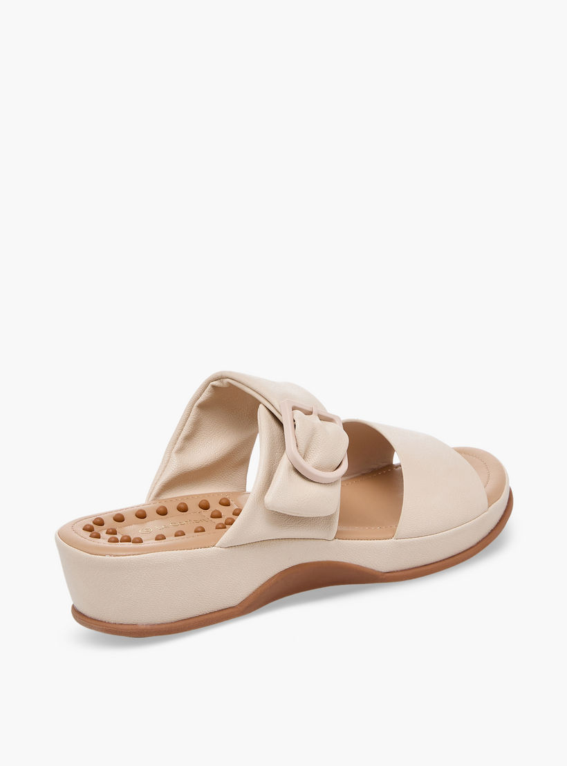Le Confort Women Buckle Detail Wedge Heel Sandals-women-shoes-sandals-heeled-image-6