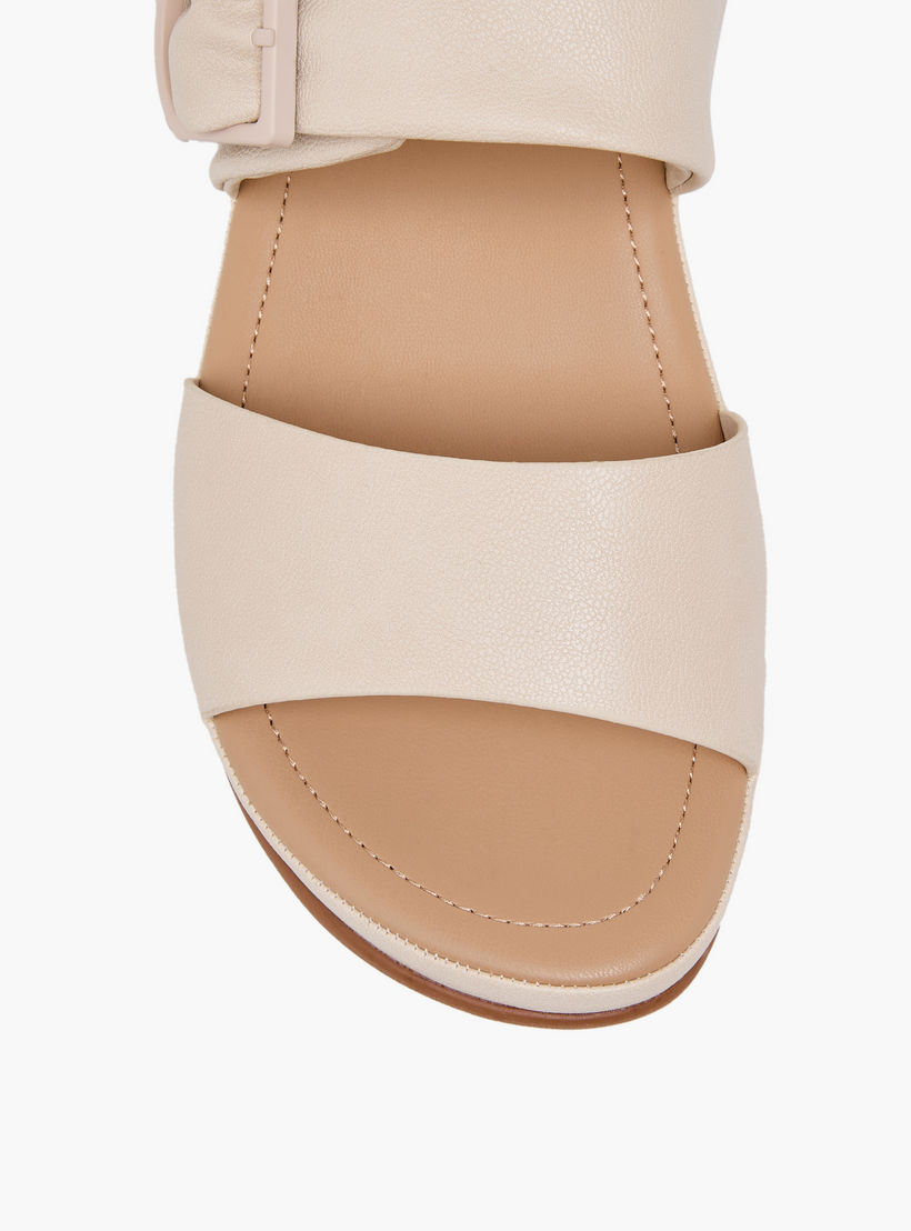 Le Confort Women Buckle Detail Wedge Heel Sandals-women-shoes-sandals-heeled-image-7