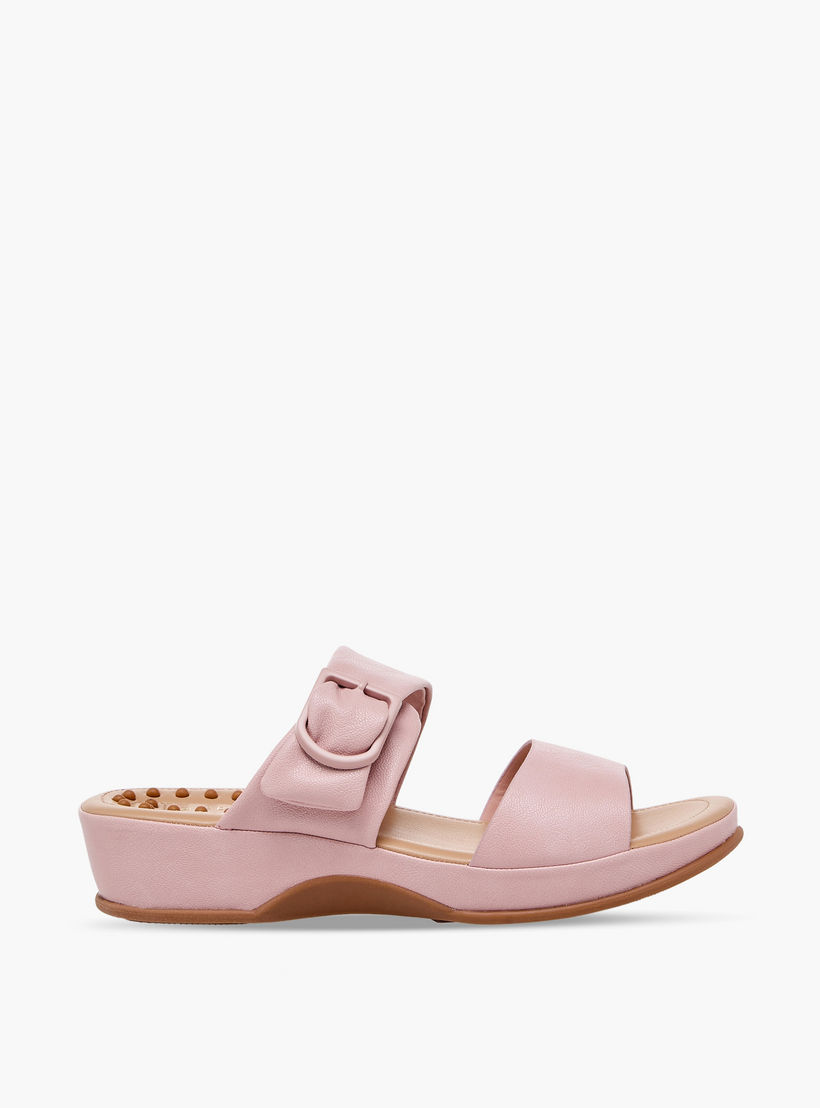 صندل بكعب ويدج وإبزيم للنساء من لو كونفورت-women-shoes-sandals-heeled-image-3