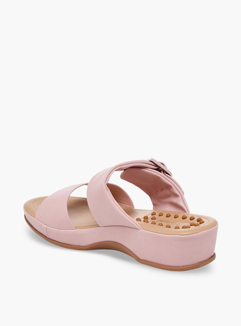 صندل بكعب ويدج وإبزيم للنساء من لو كونفورت-women-shoes-sandals-heeled-image-5