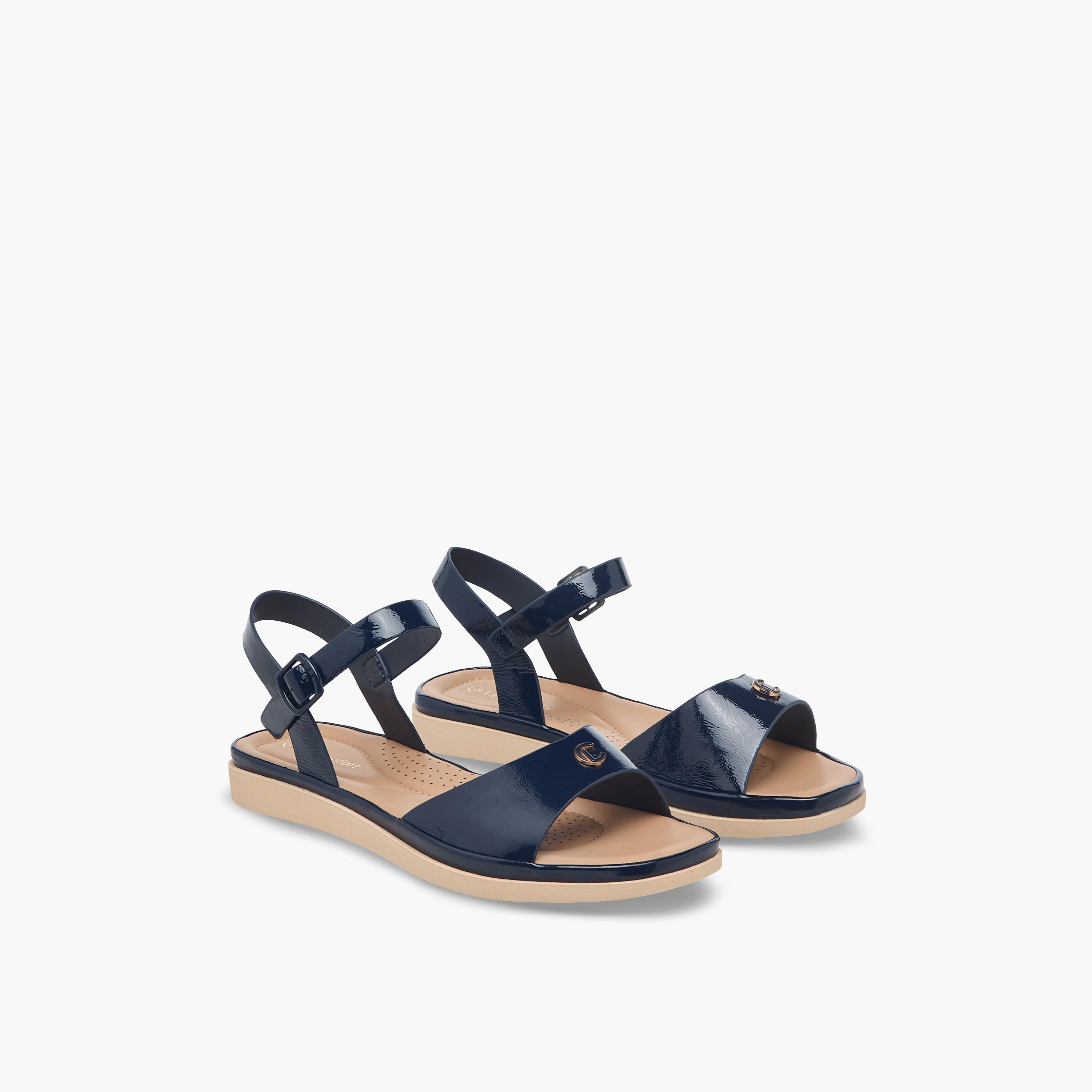 Le Confort Women Buckle Closure Sandals-women-shoes-flats-sandals-image-1