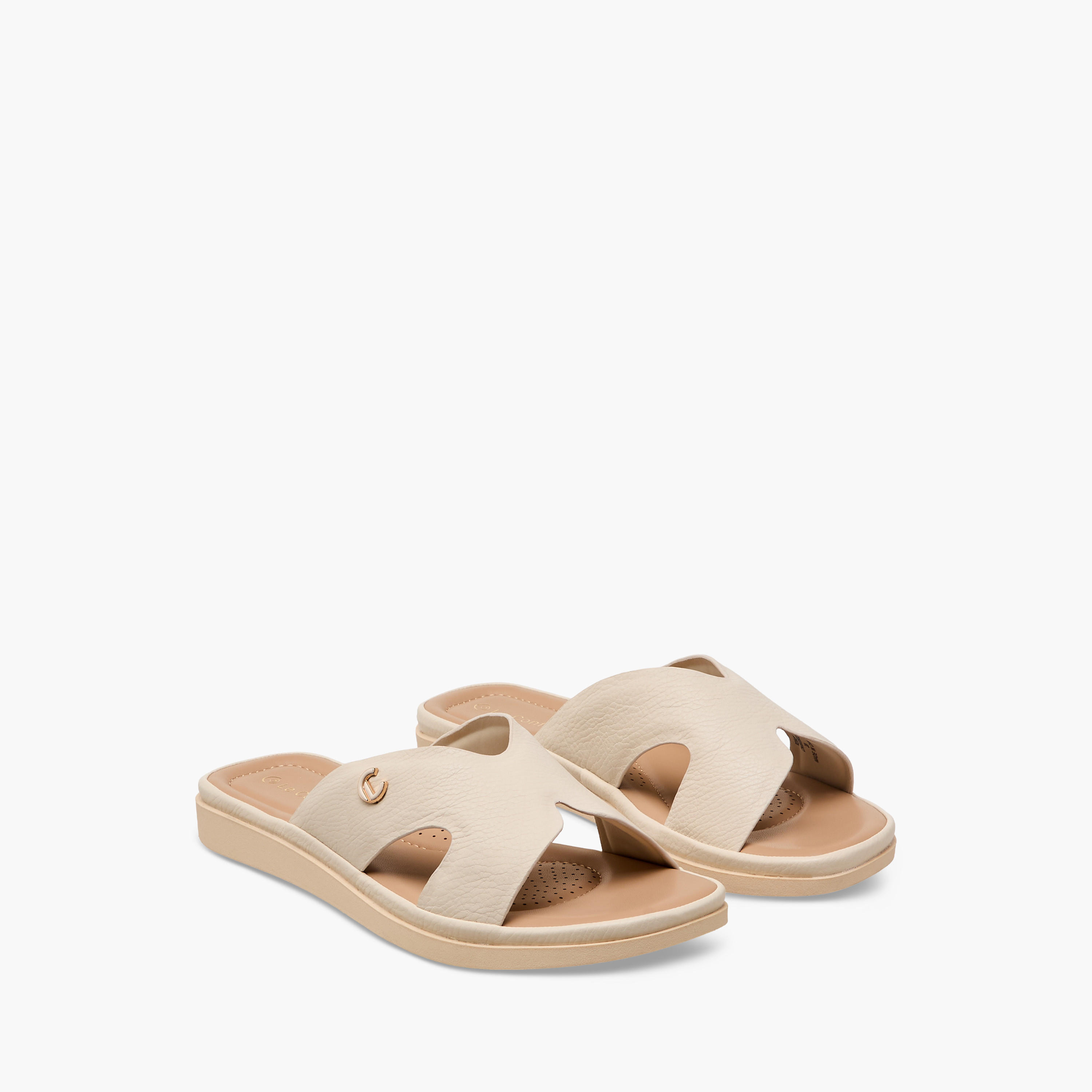 Le Confort Women Slip-On Comfort Sandals-women-shoes-flats-sandals-image-1