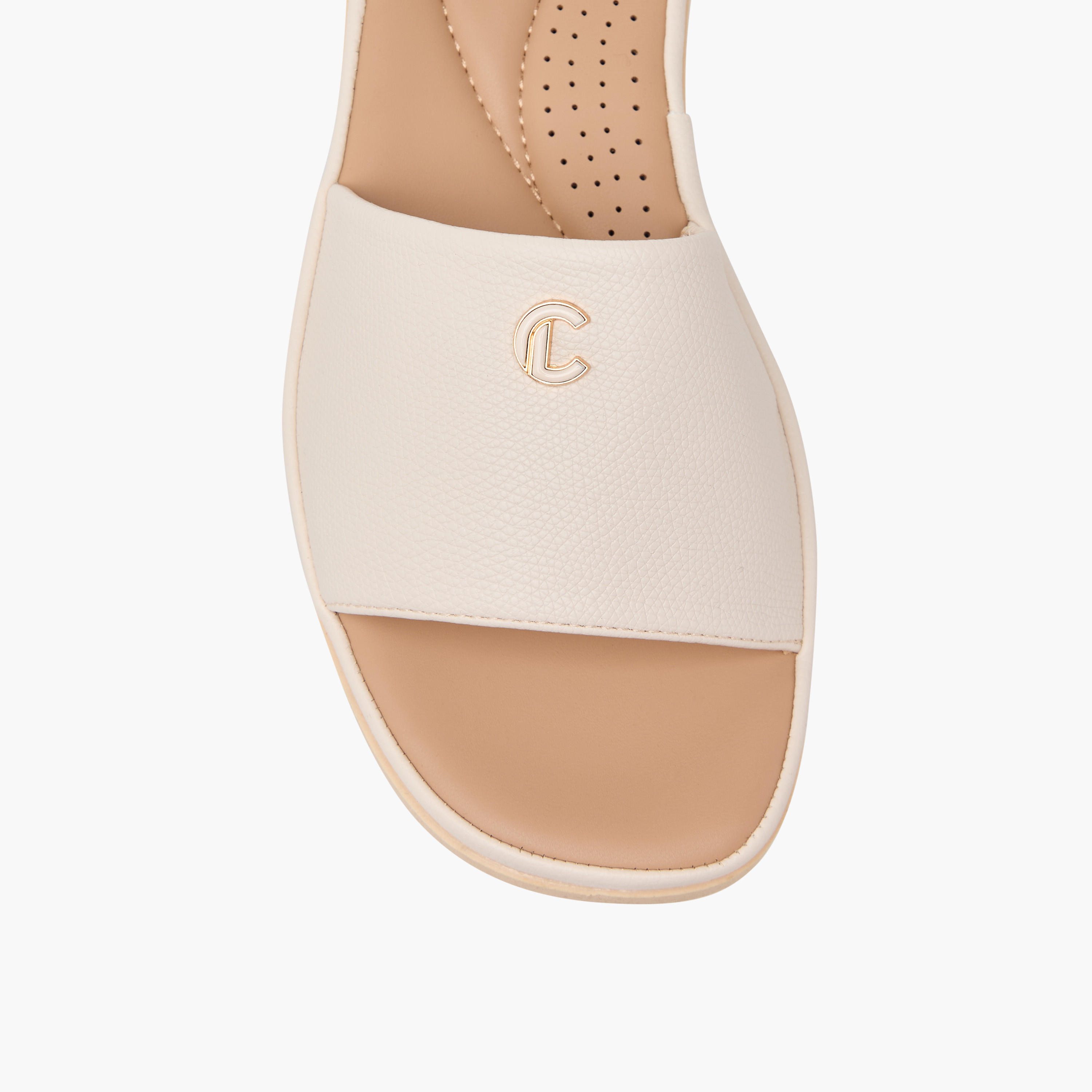 Le Confort Women Textured Comfort Sandals-women-shoes-flats-sandals-image-4