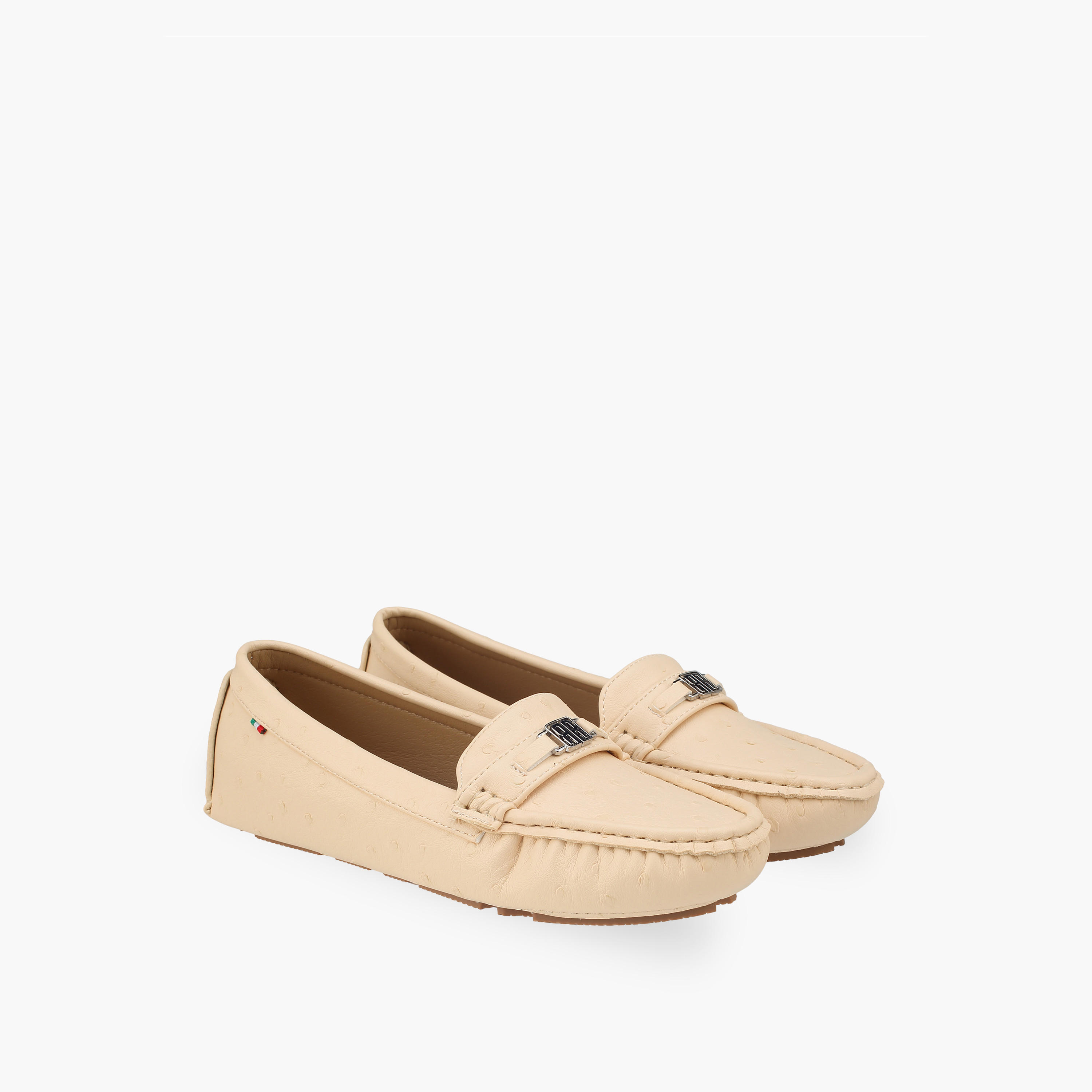 Renzo Ruganni Women Metallic Accent Moccasins-women-shoes-loafersandmoccasins-image-1