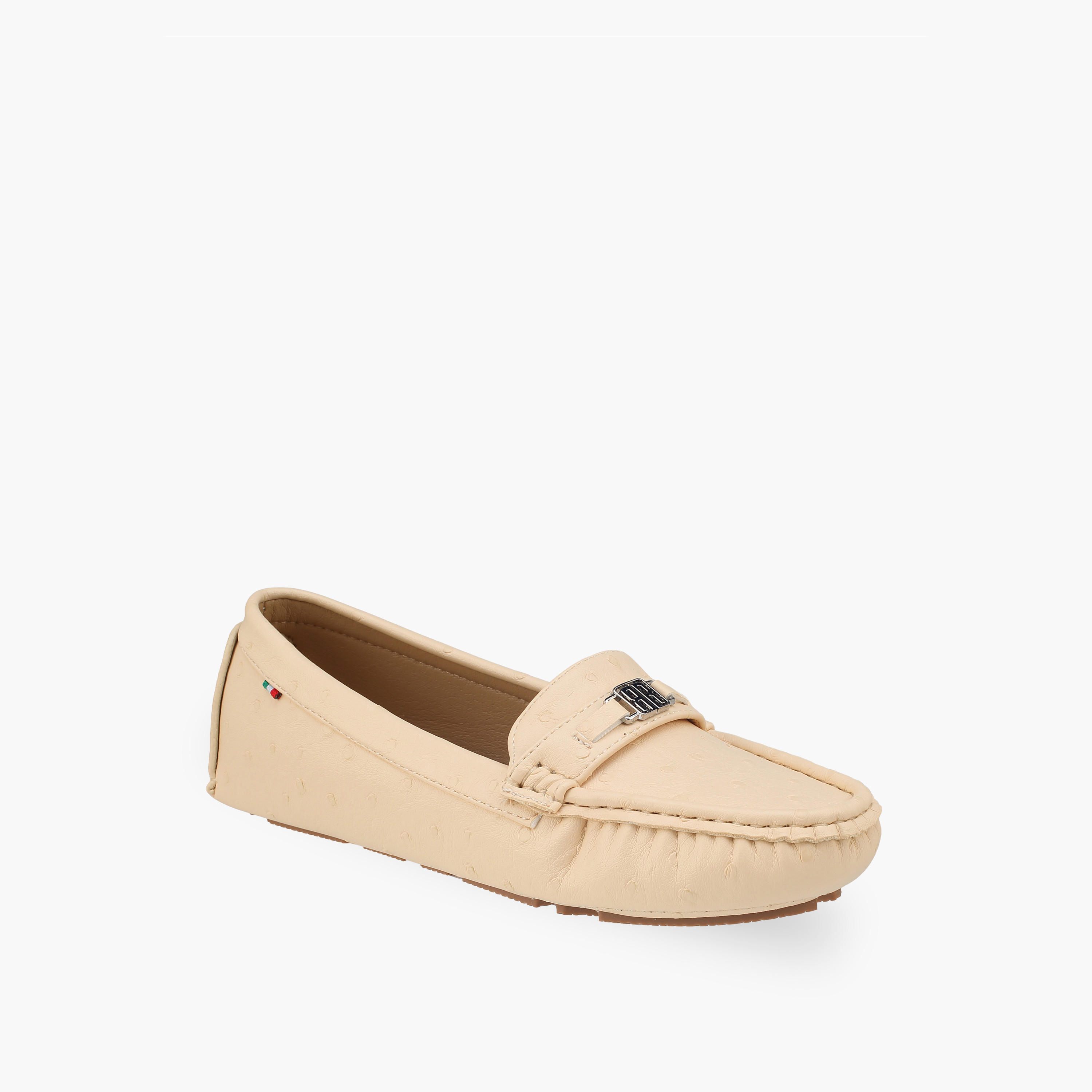 Renzo Ruganni Women Metallic Accent Moccasins-women-shoes-loafersandmoccasins-image-2