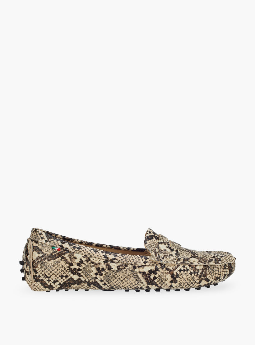 Renzo Ruganni Women Textured Loafers-women-shoes-flats-loafers-image-3