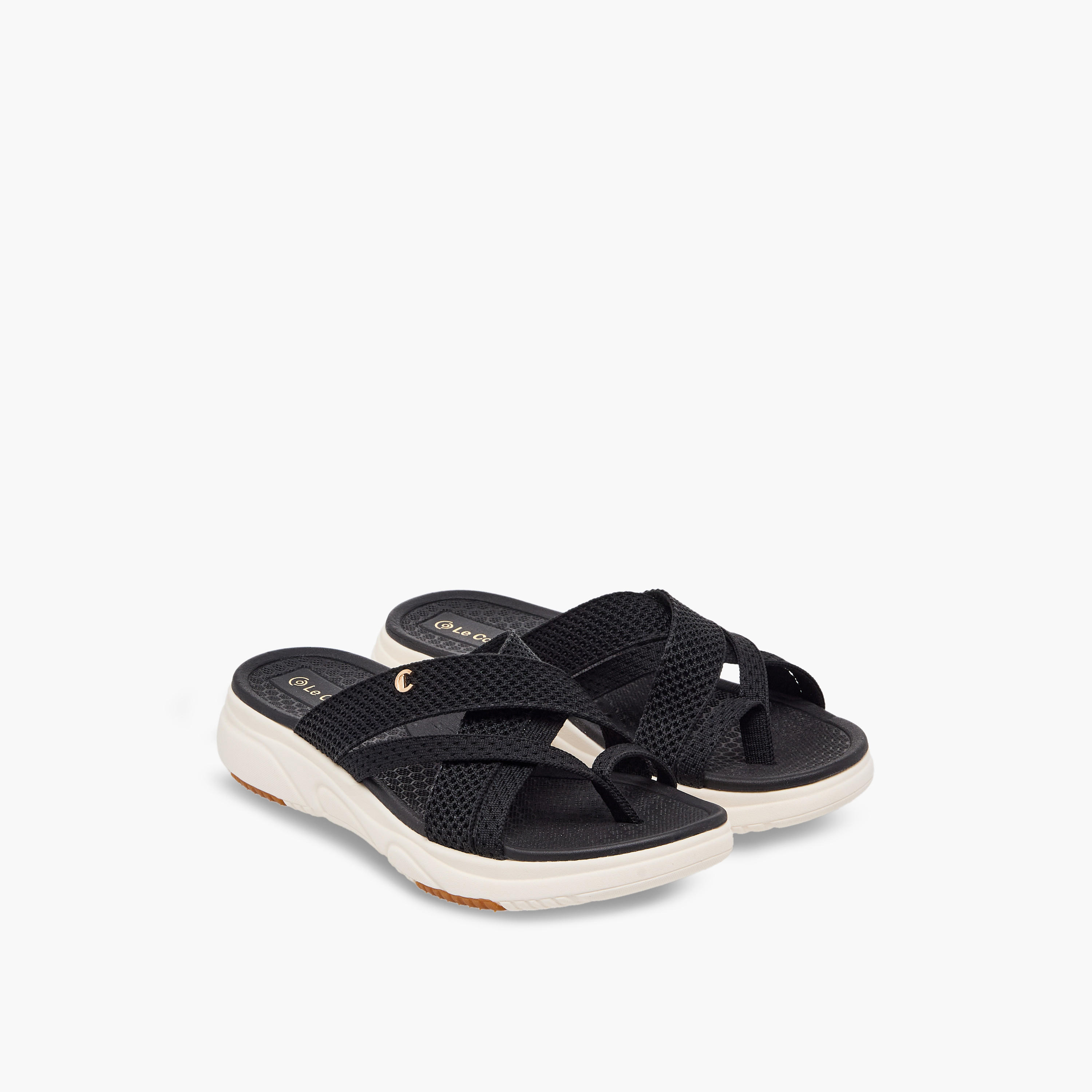 صندل سهل الارتداء بارز الملمس للنساء من لو كونفورت-women-shoes-sandals-flats-image-1
