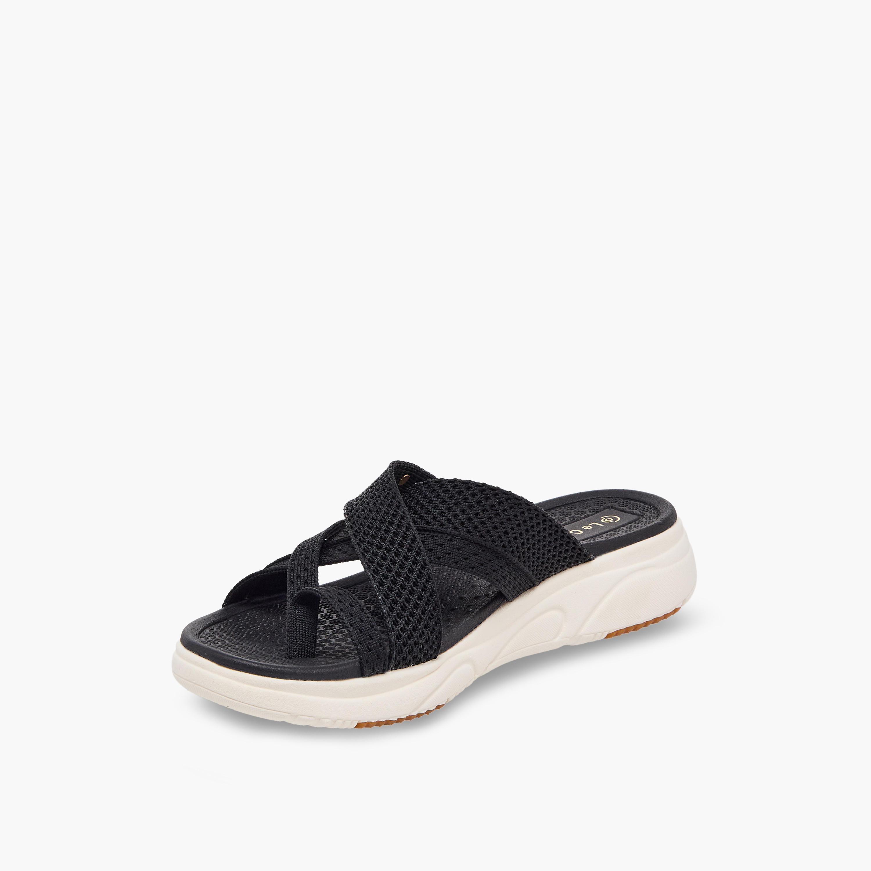 صندل سهل الارتداء بارز الملمس للنساء من لو كونفورت-women-shoes-sandals-flats-image-4