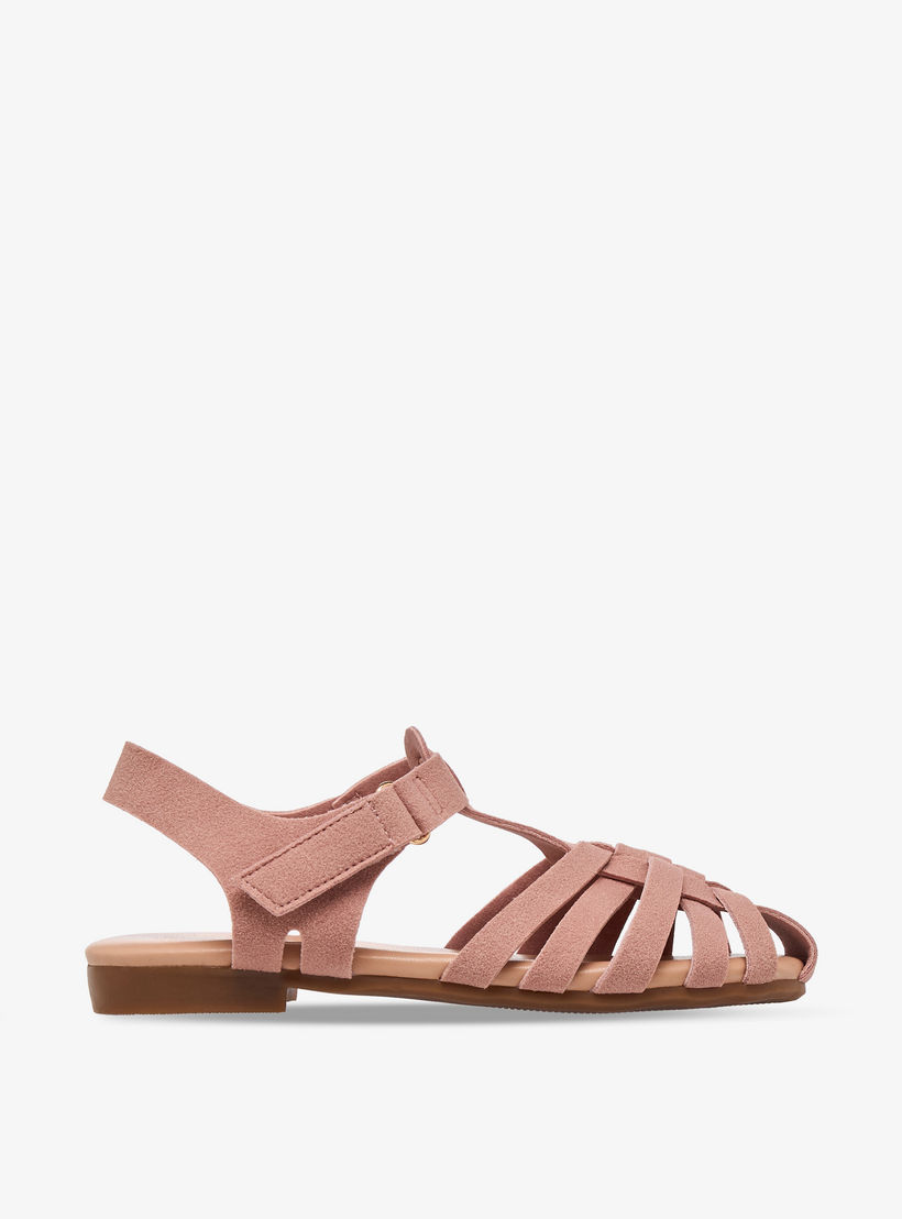 صندل بشريط إغلاق لاصق للبنات من فلورا بيلا-girls-shoes-sandals-image-2