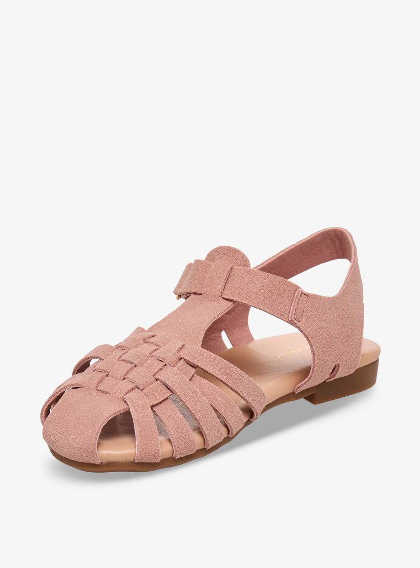 صندل بشريط إغلاق لاصق للبنات من فلورا بيلا-girls-shoes-sandals-image-3
