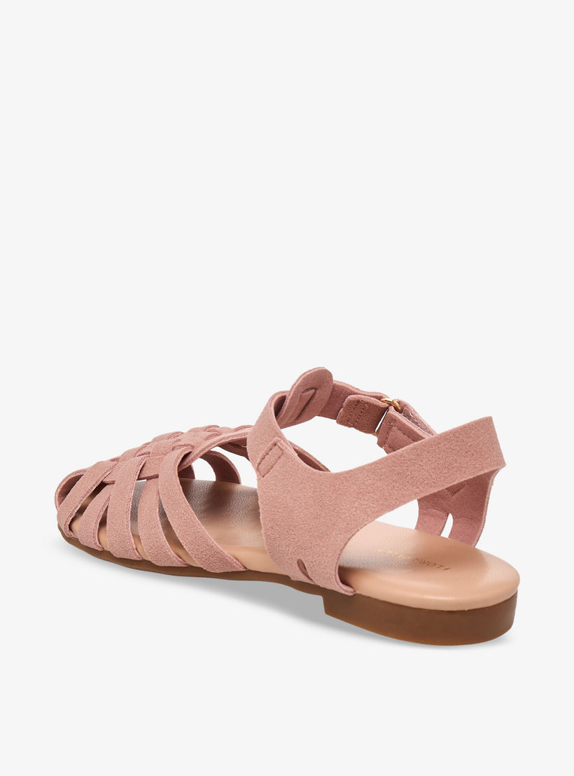 صندل بشريط إغلاق لاصق للبنات من فلورا بيلا-girls-shoes-sandals-image-4