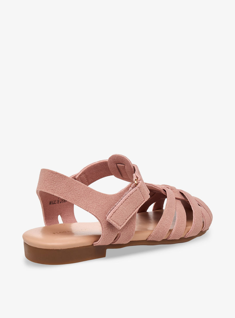 صندل بشريط إغلاق لاصق للبنات من فلورا بيلا-girls-shoes-sandals-image-5