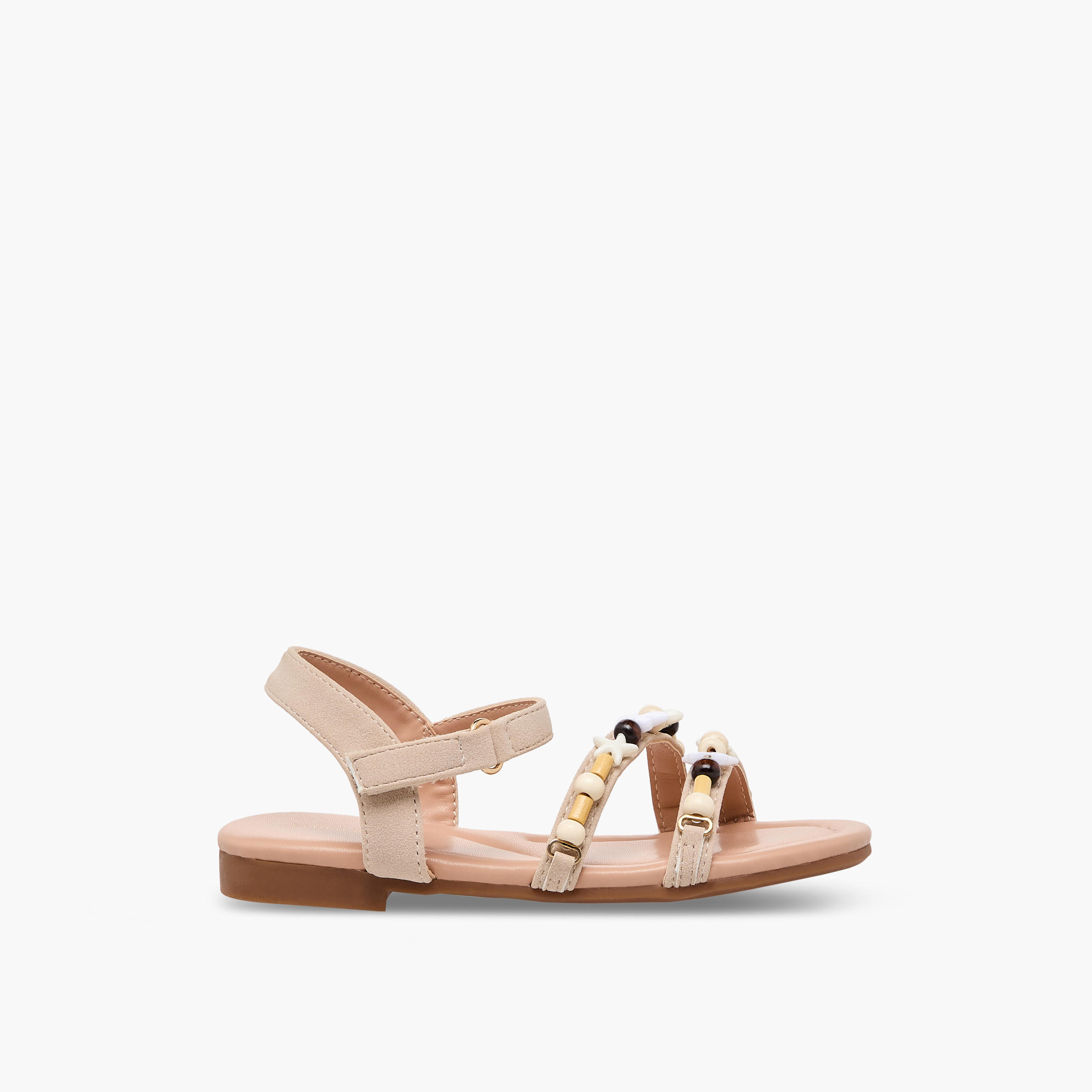 صندل للبنات بشريط إغلاق لاصق وتزيينات خرز من فلورا بيلا-girls-shoes-sandals-image-11