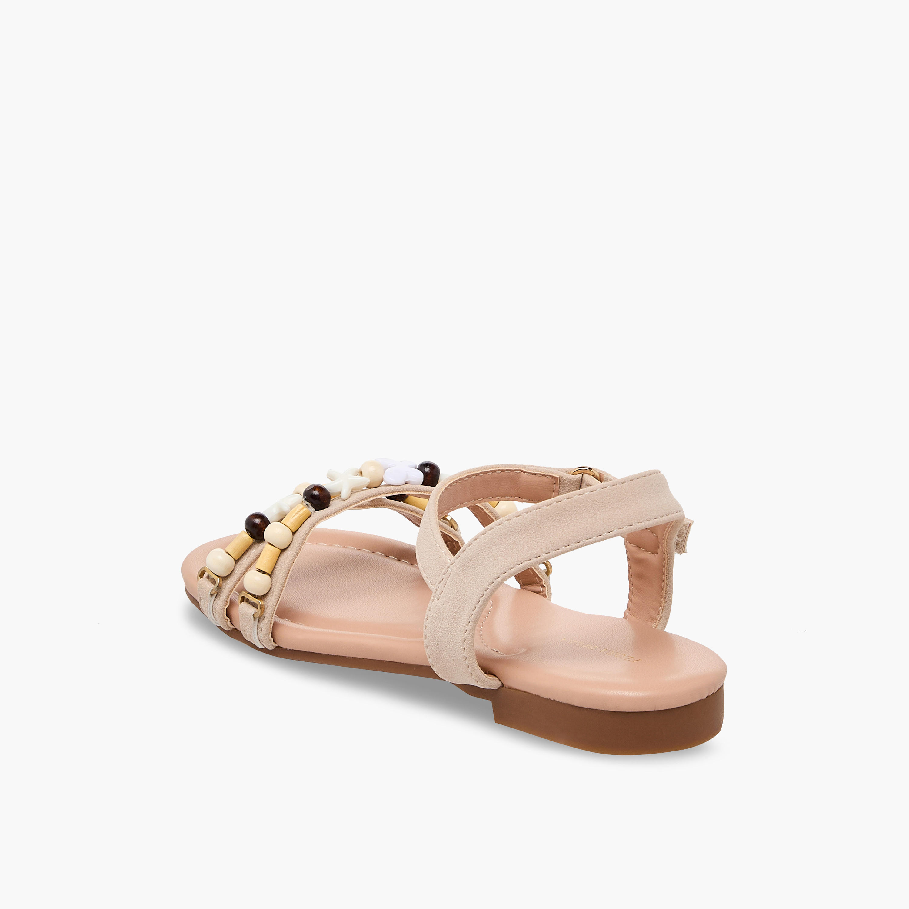 صندل للبنات بشريط إغلاق لاصق وتزيينات خرز من فلورا بيلا-girls-shoes-sandals-image-13