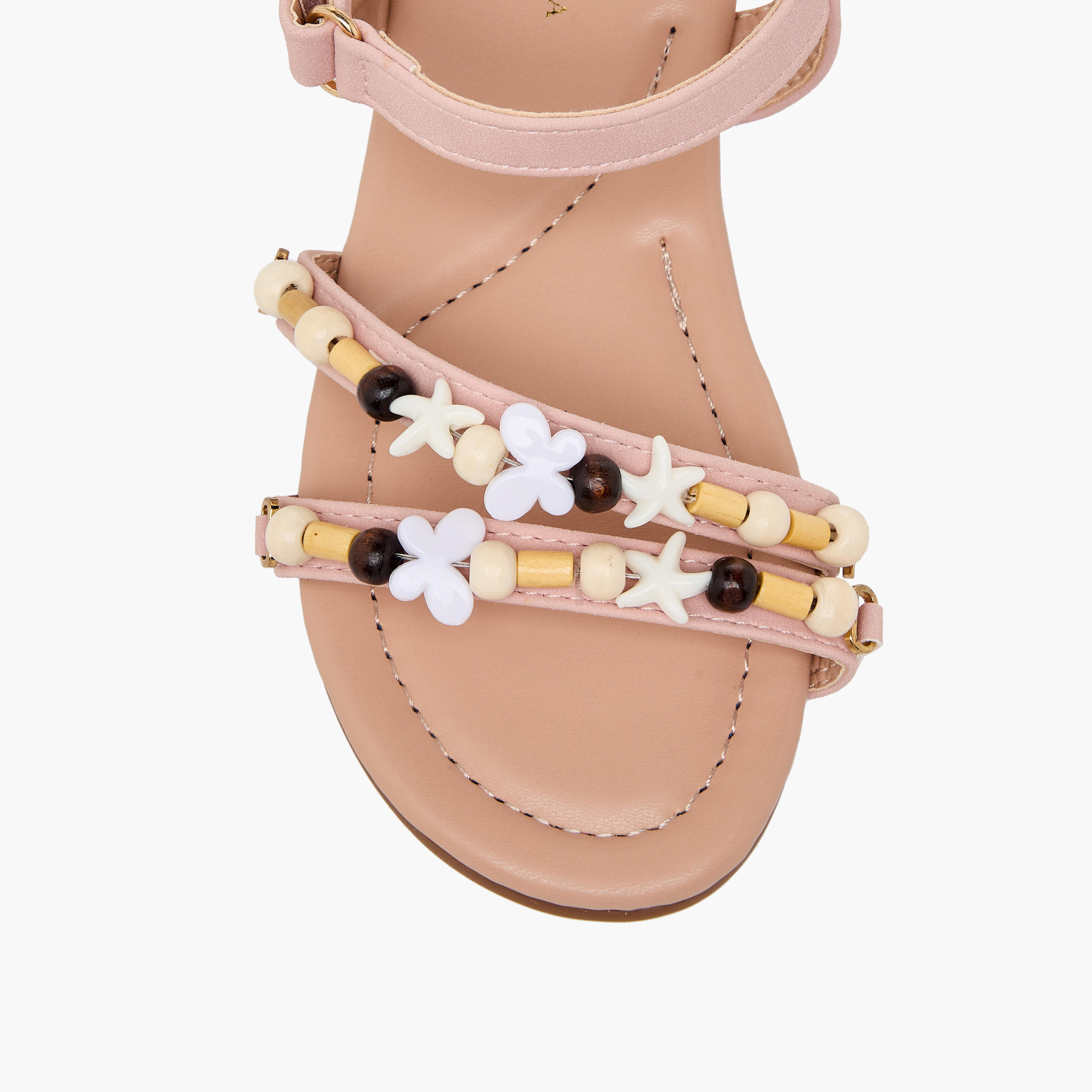 Flora Bella Girls Beaded Accent Hook & Loop Sandals-girls-shoes-sandals-image-7