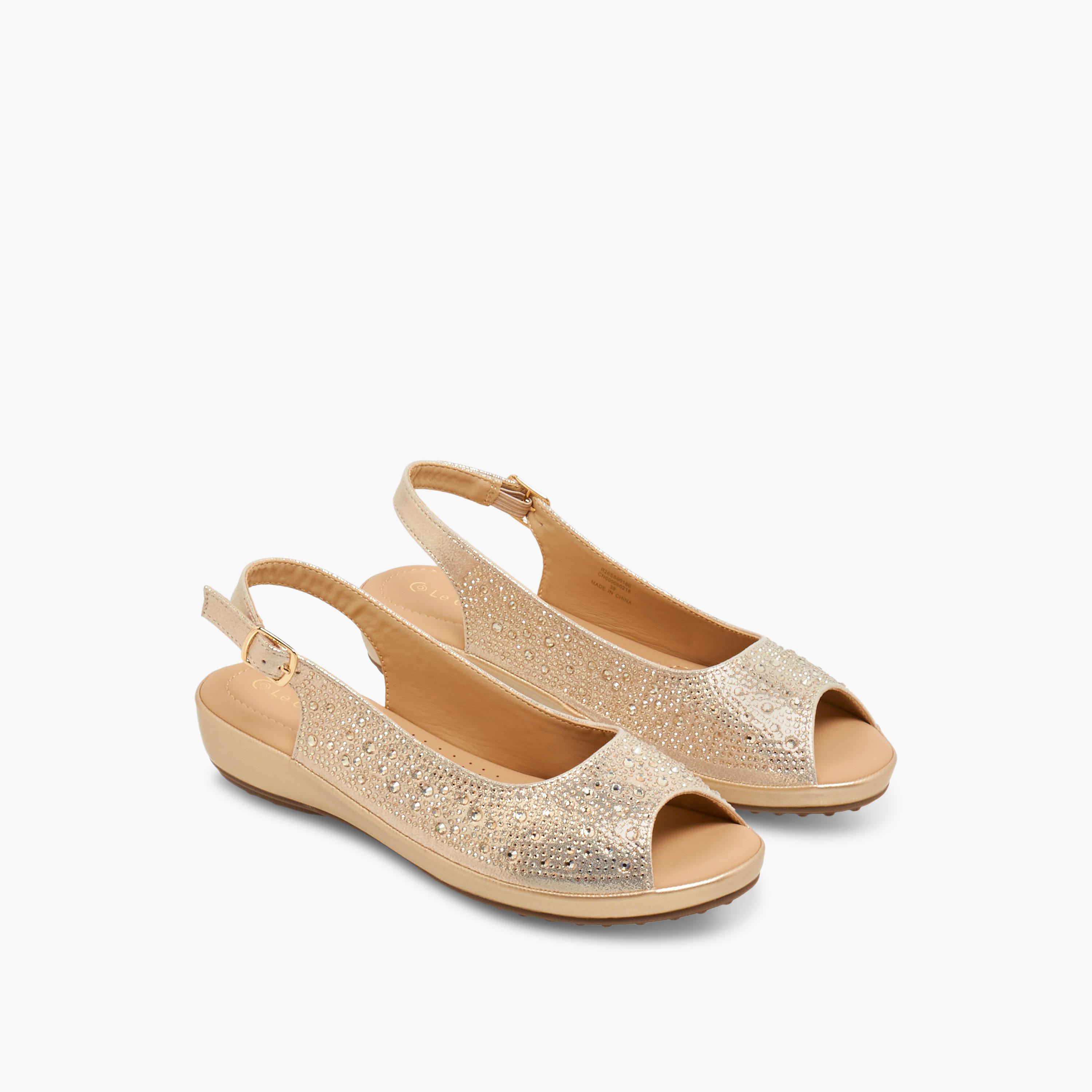 Le Confort Women Embellished Sandals-women-shoes-sandals-heeled-image-1