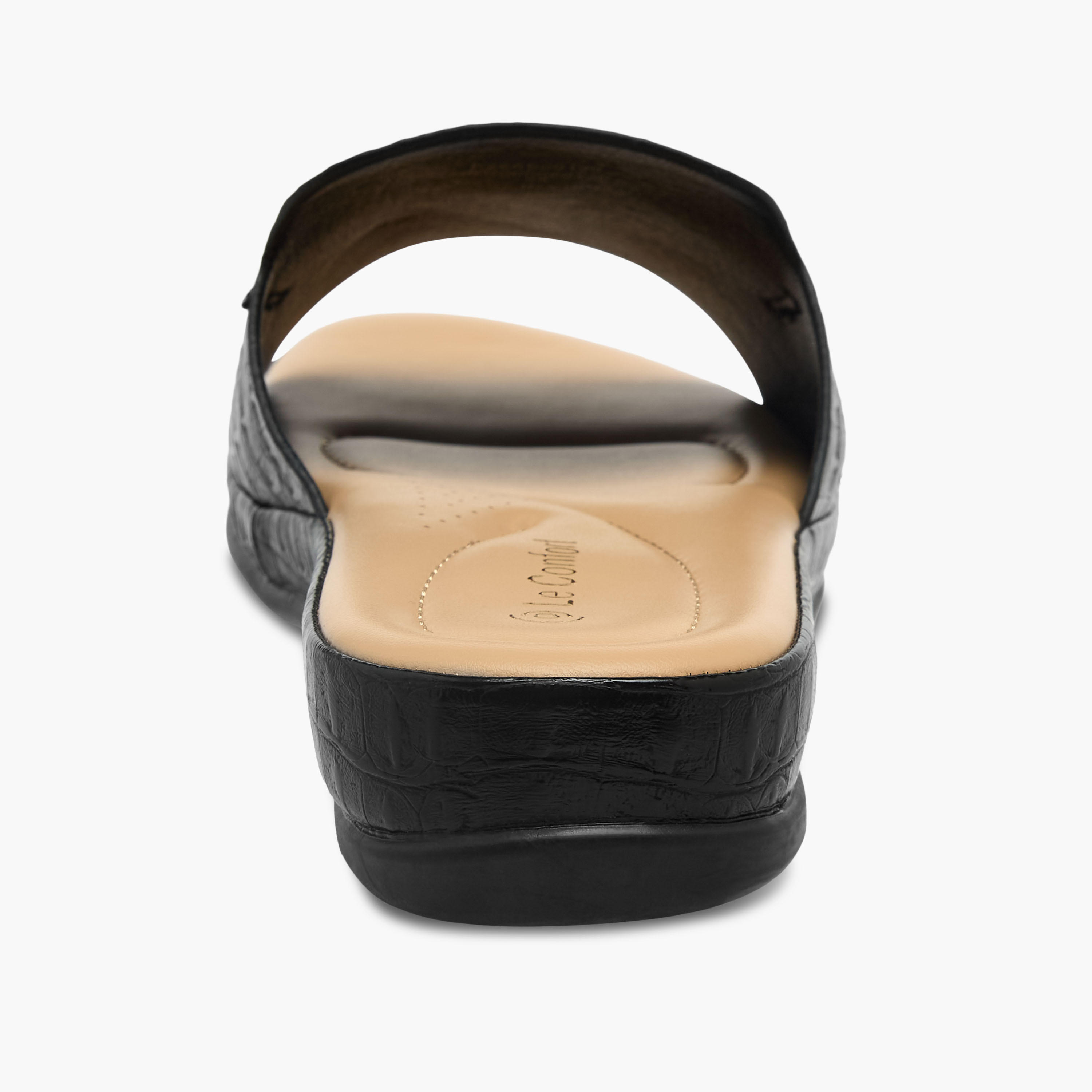 Le Confort Women Textured Slide Sandals-women-shoes-flats-sandals-image-5