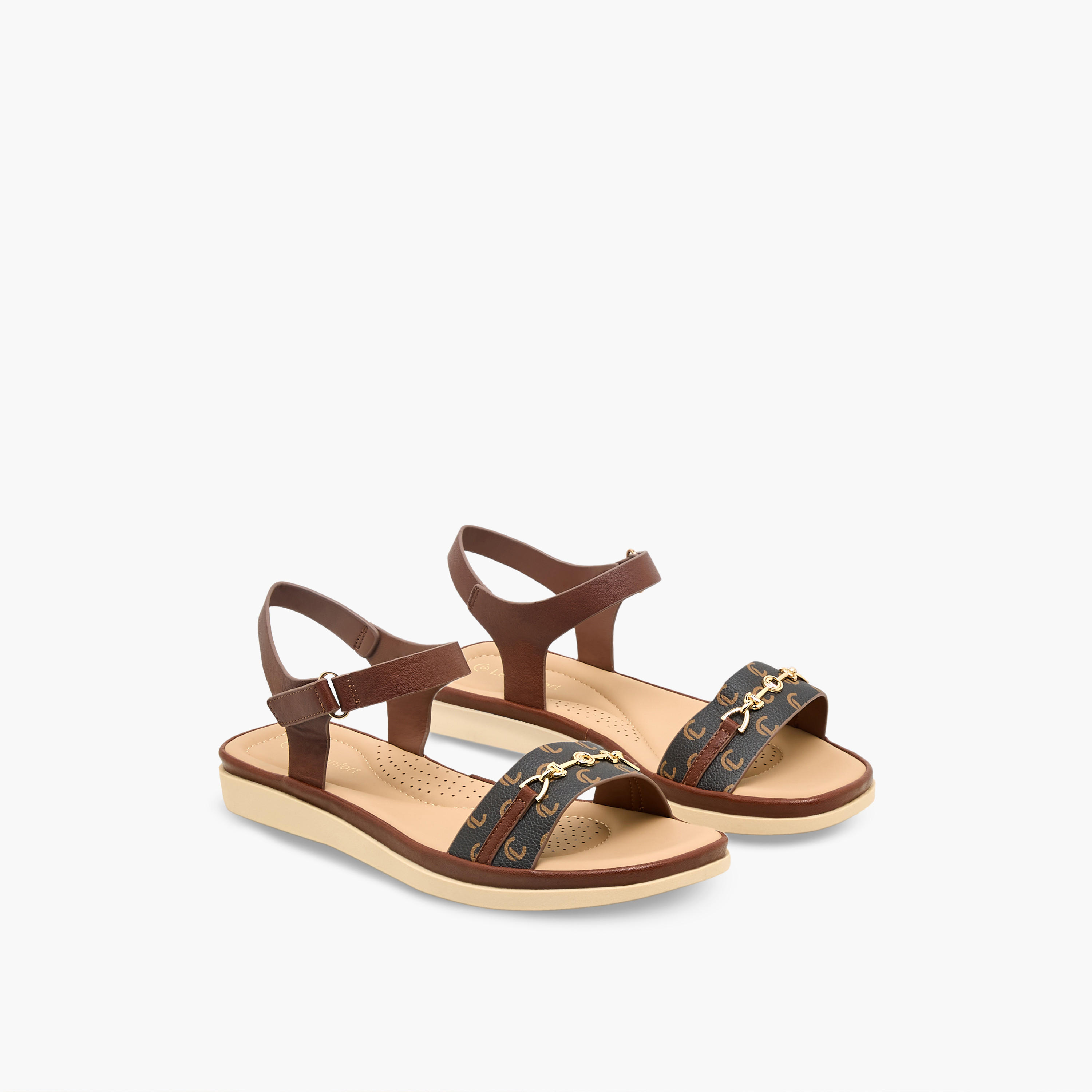 Le Confort Women Hook & Loop Sandals-women-shoes-flats-sandals-image-1