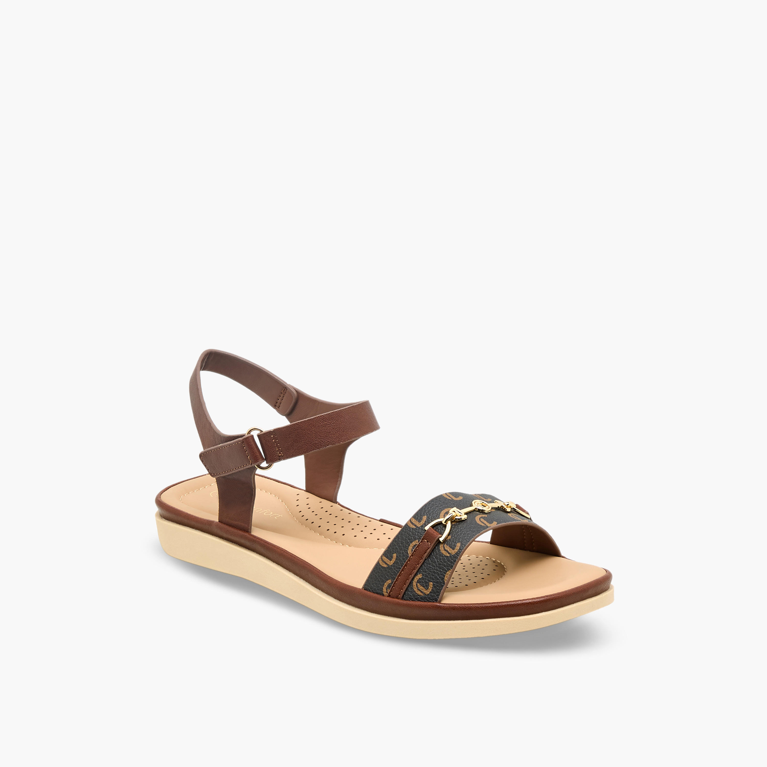 Le Confort Women Hook & Loop Sandals-women-shoes-flats-sandals-image-3