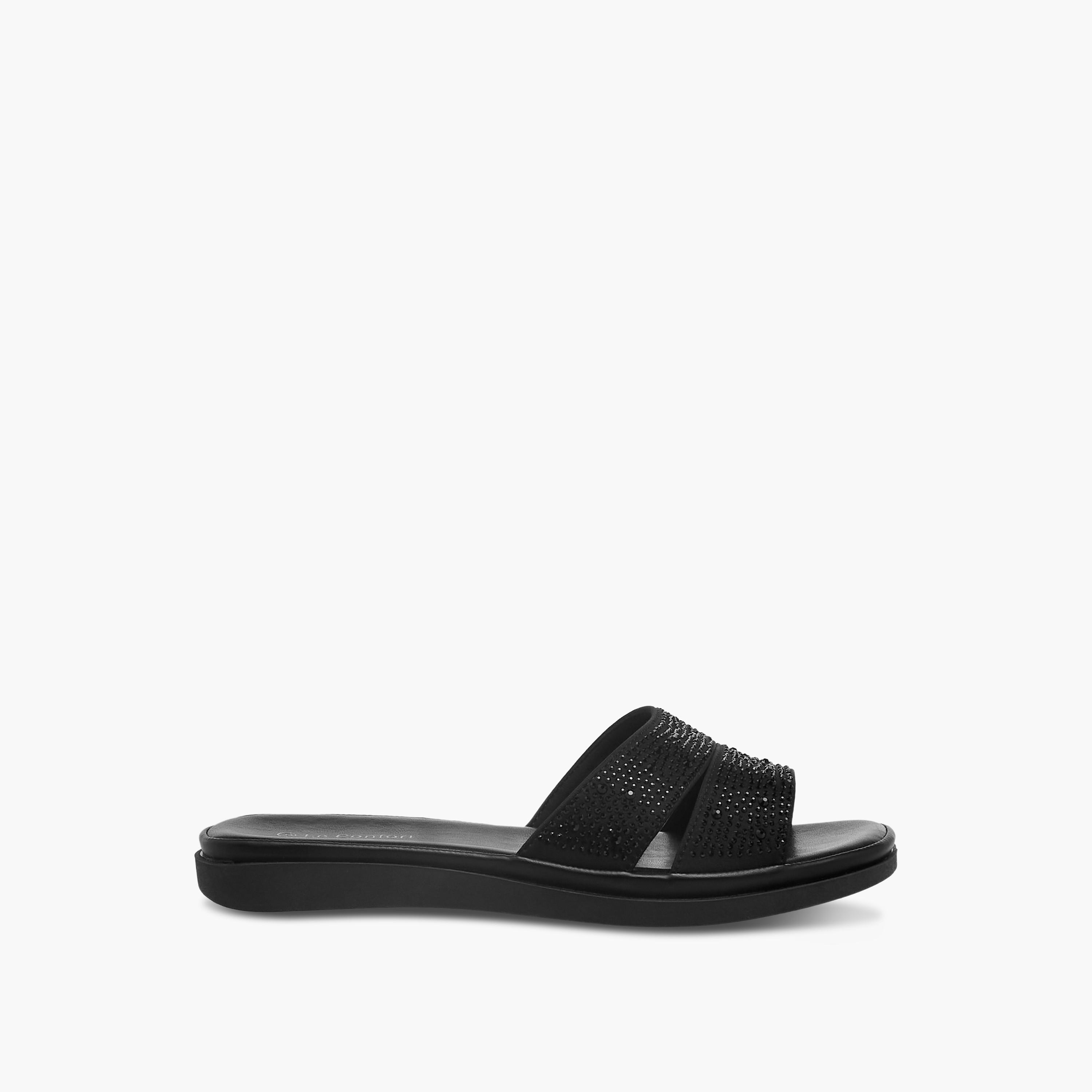 Le Confort Women Embellished Slip-On Sandals-women-shoes-flats-sandals-image-3