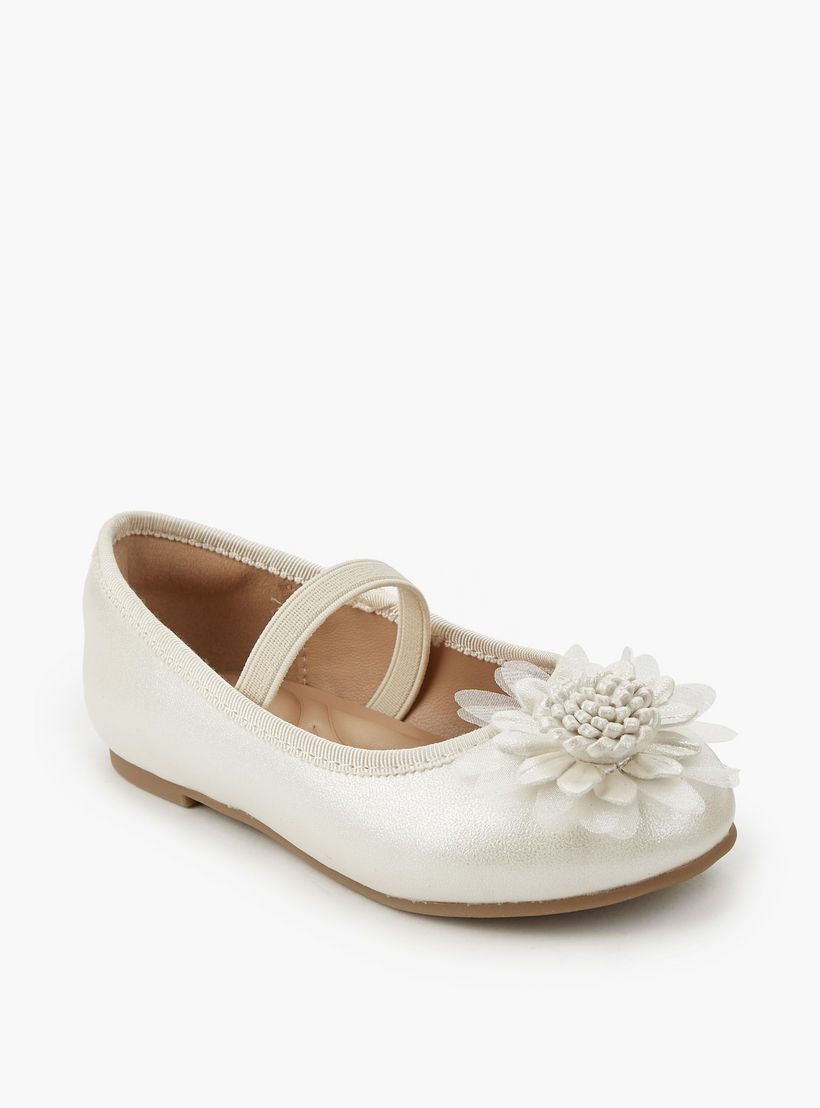 Juniors Girls Floral Accent Ballerina Shoes-girls-shoes-ballerinas-image-3